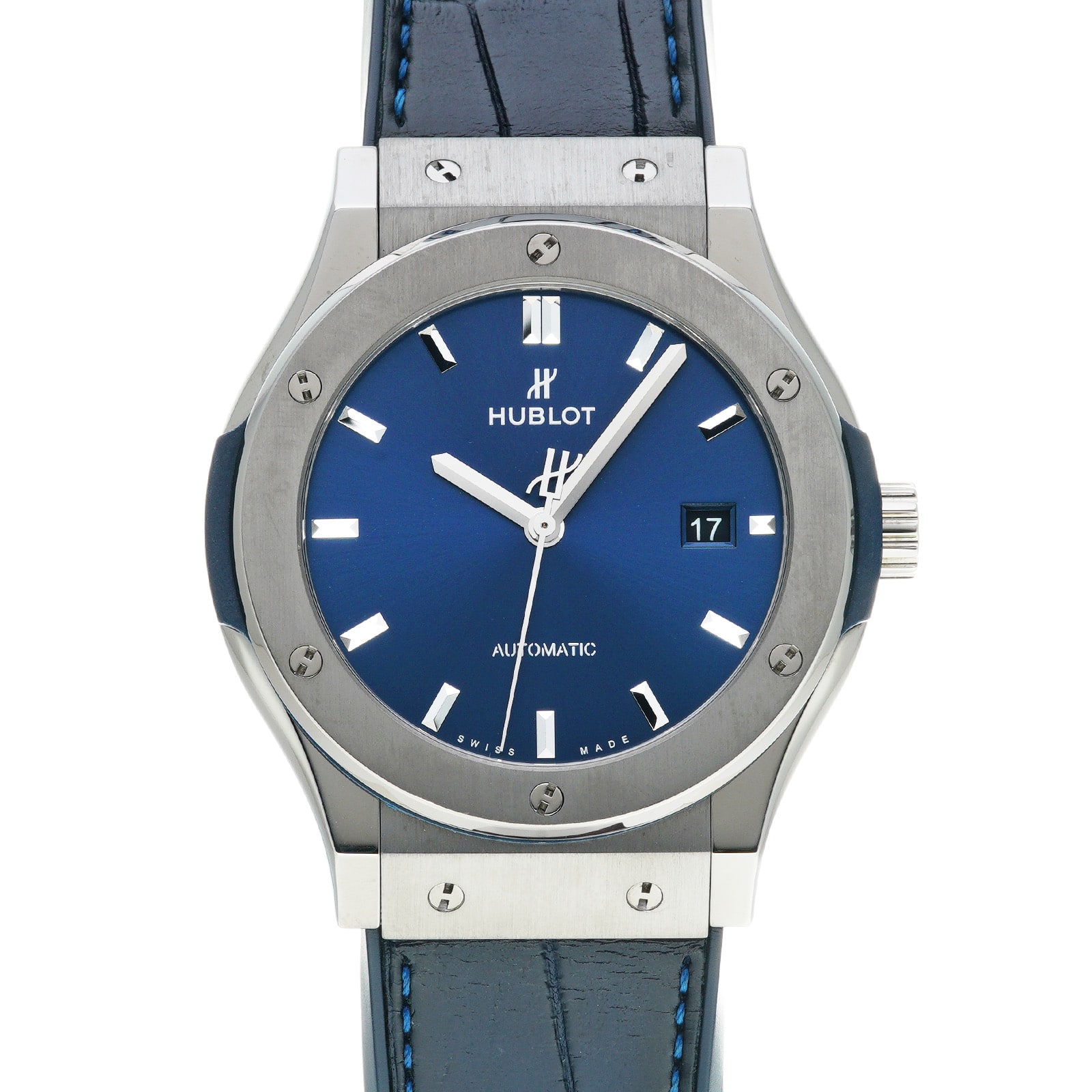 ウブロ / HUBLOT クラシックフュージョン チタニウム ブルー 542.NX.7170.LR ブルー メンズ 時計 【中古】【wristwatch】