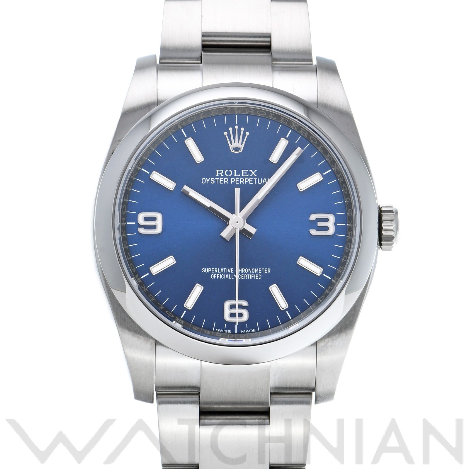 ロレックス オイスターパーペチュアル 36 116000 ブルー メンズ 時計 【中古】【wristwatch】