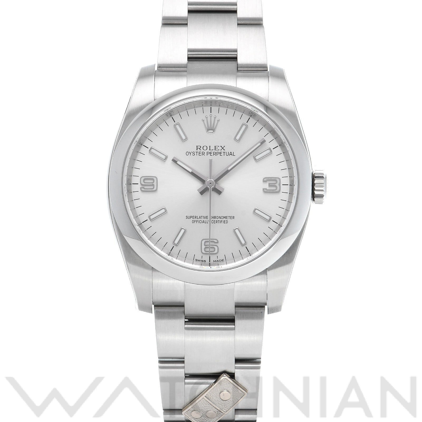ロレックス オイスターパーペチュアル 36 ドミノピザ 116000 シルバー メンズ 時計 【中古】【wristwatch】