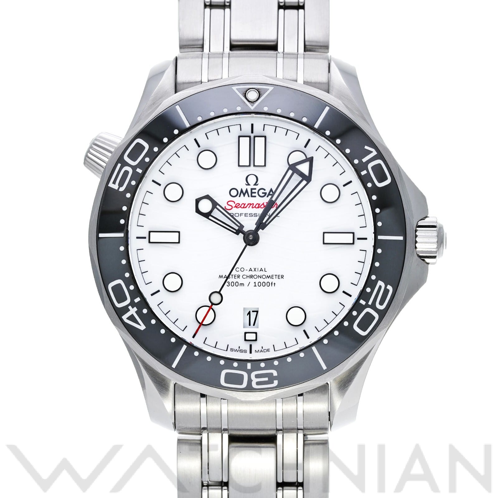 オメガ / OMEGA シーマスター ダイバー300 コーアクシャル マスタークロノメーター 210.30.42.20.04.001 ホワイト メンズ 時計 【中古】【wristwatch】