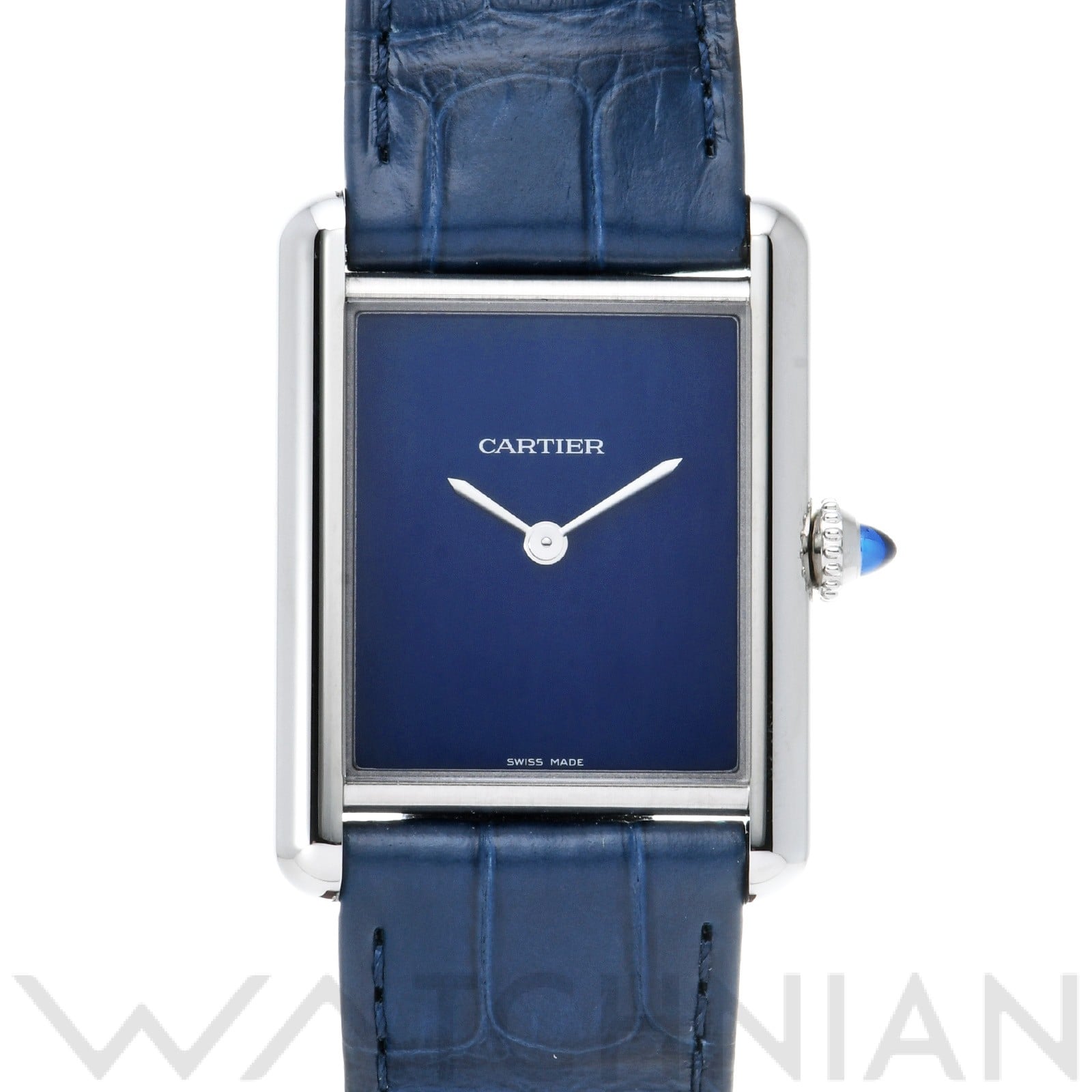 カルティエ / CARTIER タンク マスト LM WSTA0055 ブルーラッカー メンズ 時計 【中古】【wristwatch】
