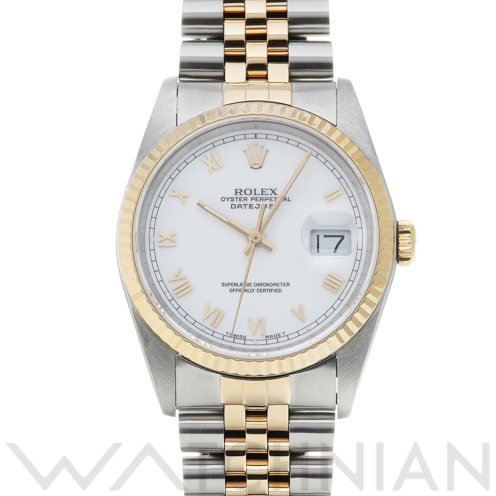 ロレックス デイトジャスト 36 16233 ホワイト メンズ 時計 【中古】【wristwatch】