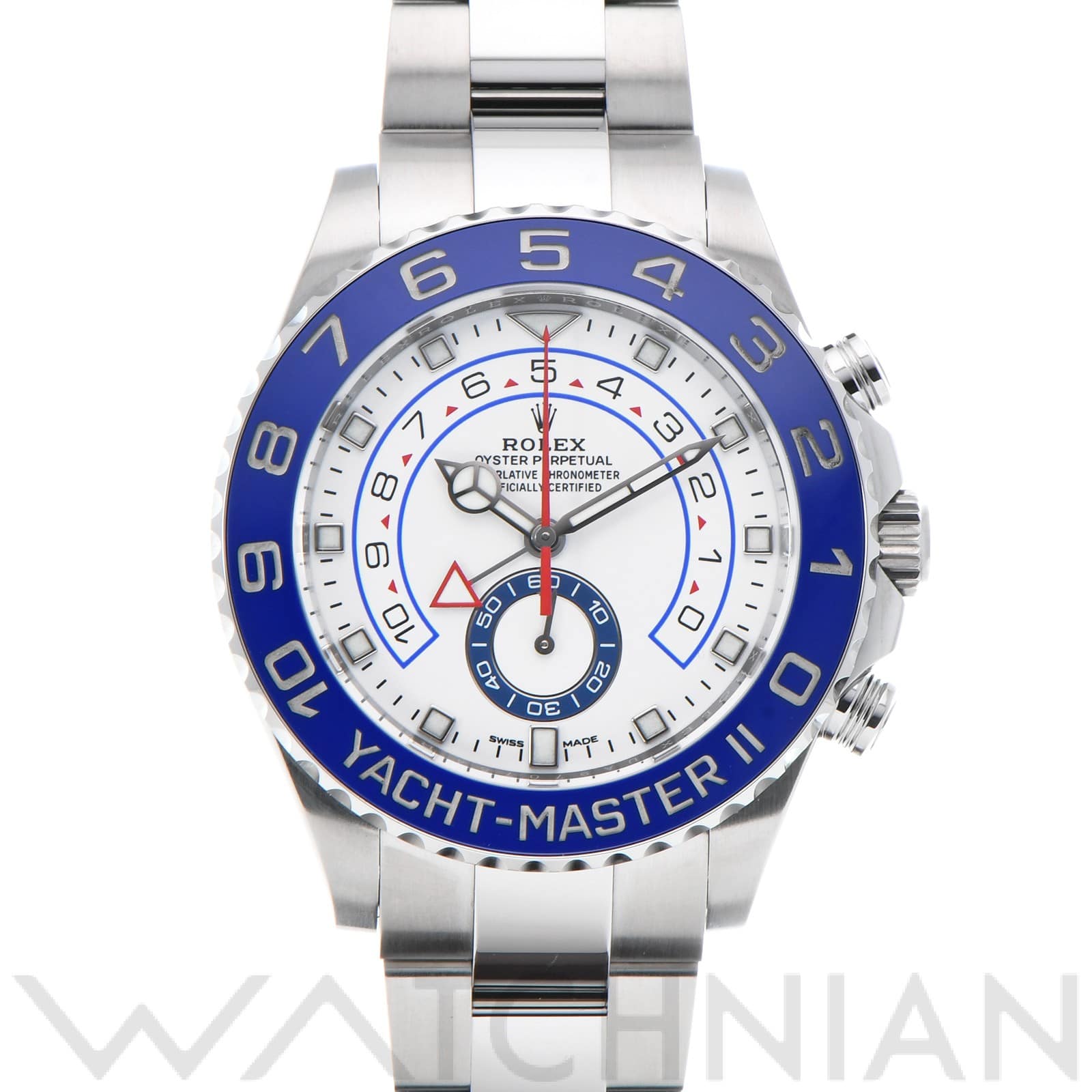 ロレックス ヨットマスターII 116680 ホワイト メンズ 時計 【中古】【wristwatch】