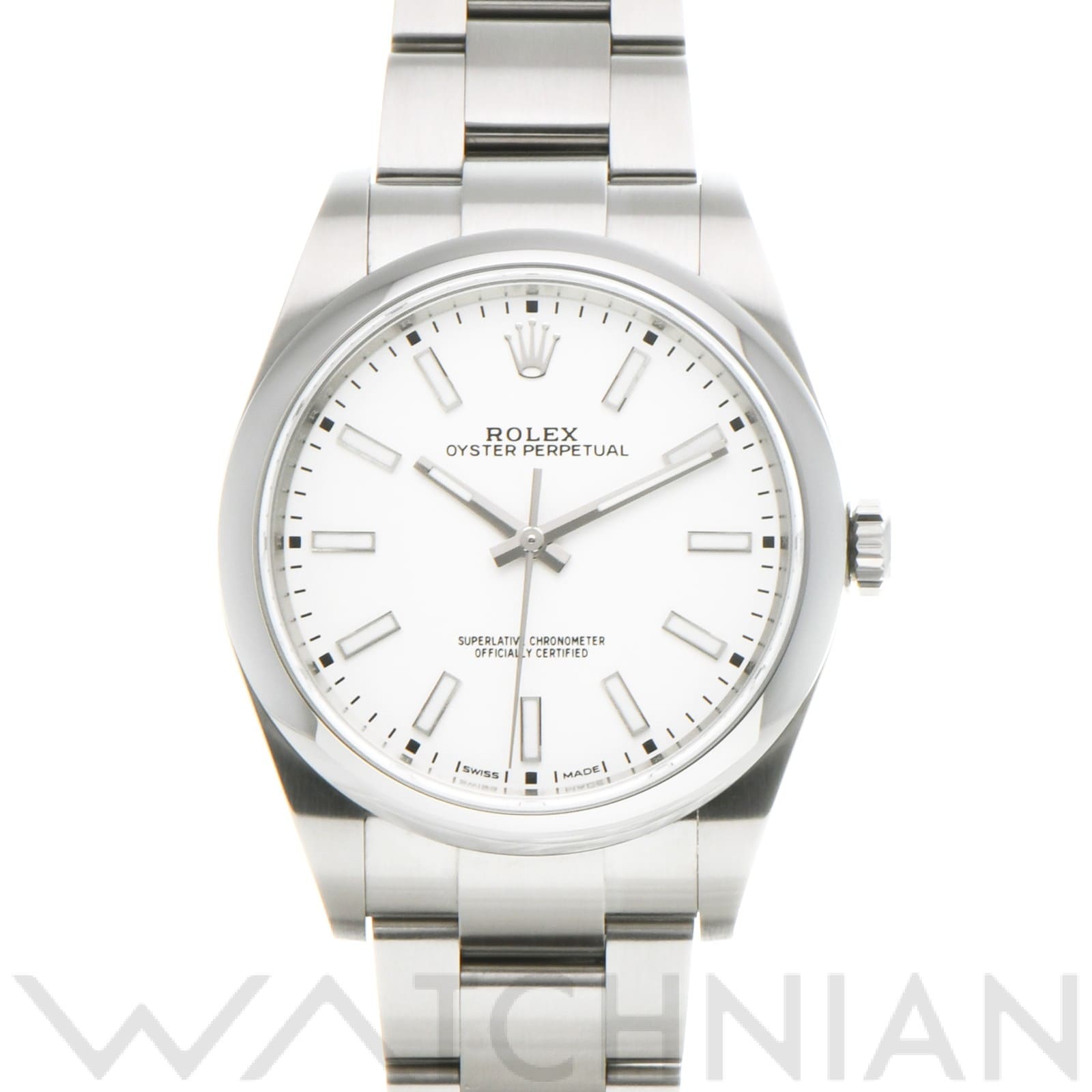 ロレックス / ROLEX オイスターパーペチュアル 39 114300 ホワイト メンズ 時計 【中古】【wristwatch】