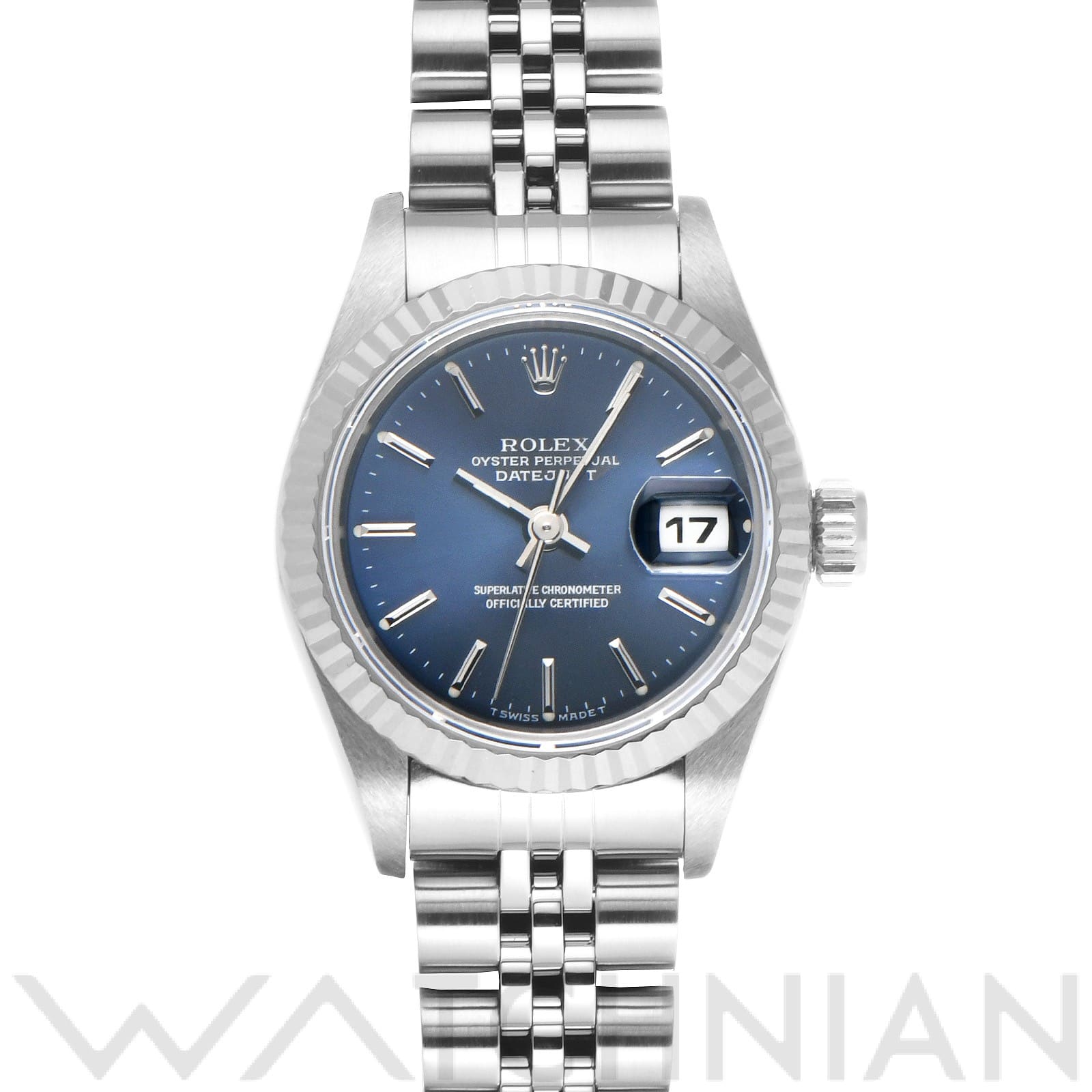 ロレックス デイトジャスト 69174 ブルー レディース 時計 【中古】【wristwatch】