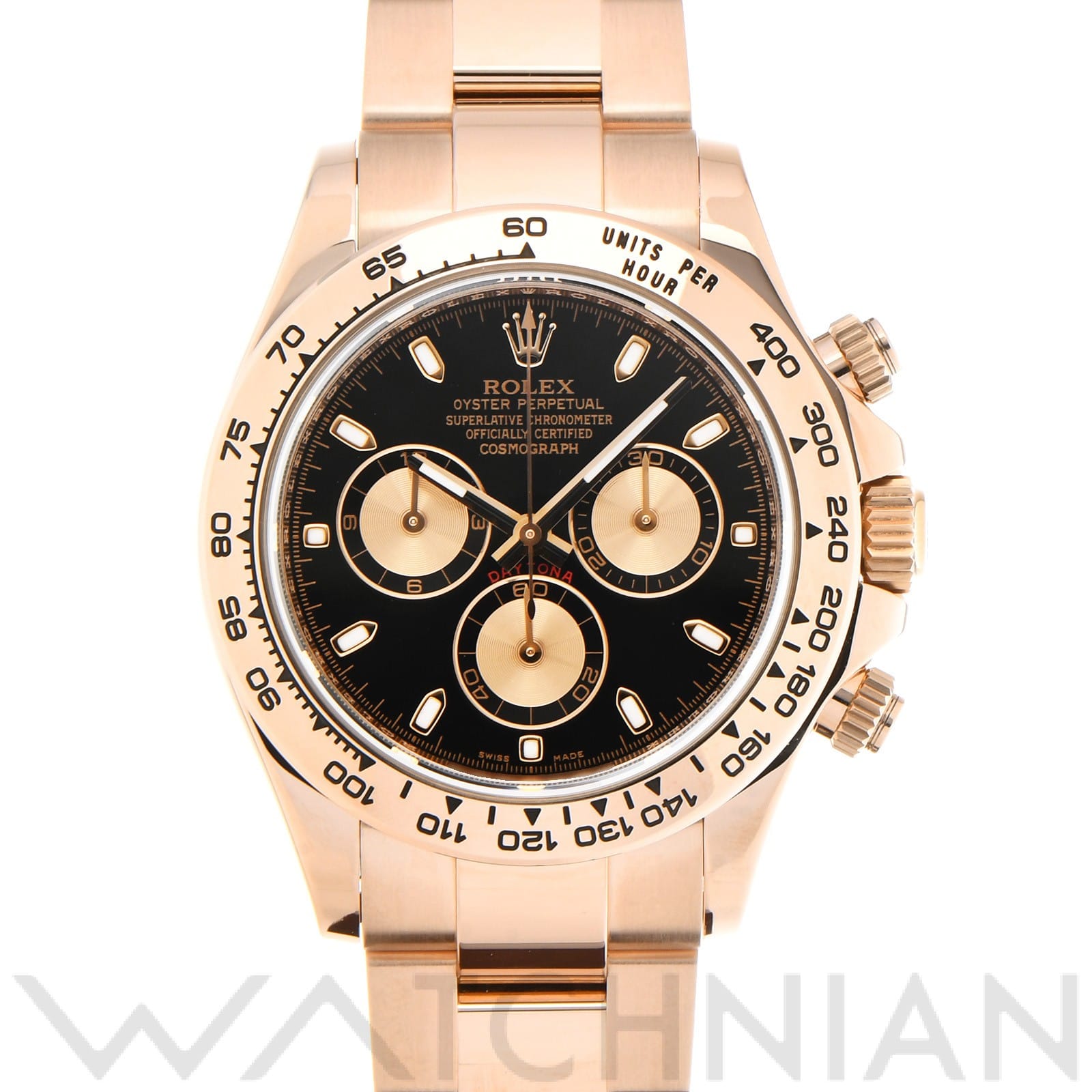 ロレックス コスモグラフ デイトナ 116505 ブラック/ピンク メンズ 時計 【中古】【wristwatch】