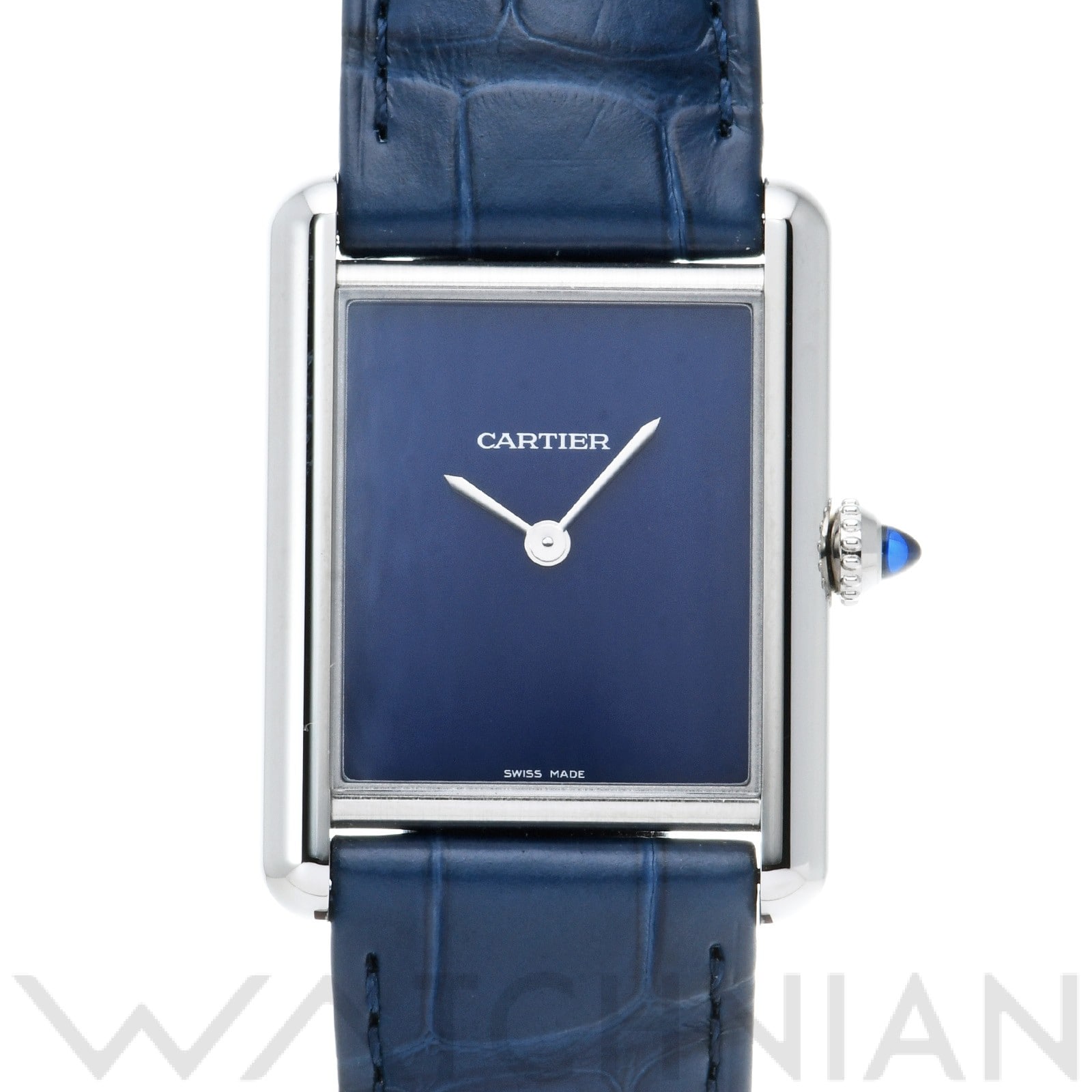 カルティエ / CARTIER タンク マスト LM WSTA0055 ブルーラッカー メンズ 時計 【中古】【wristwatch】