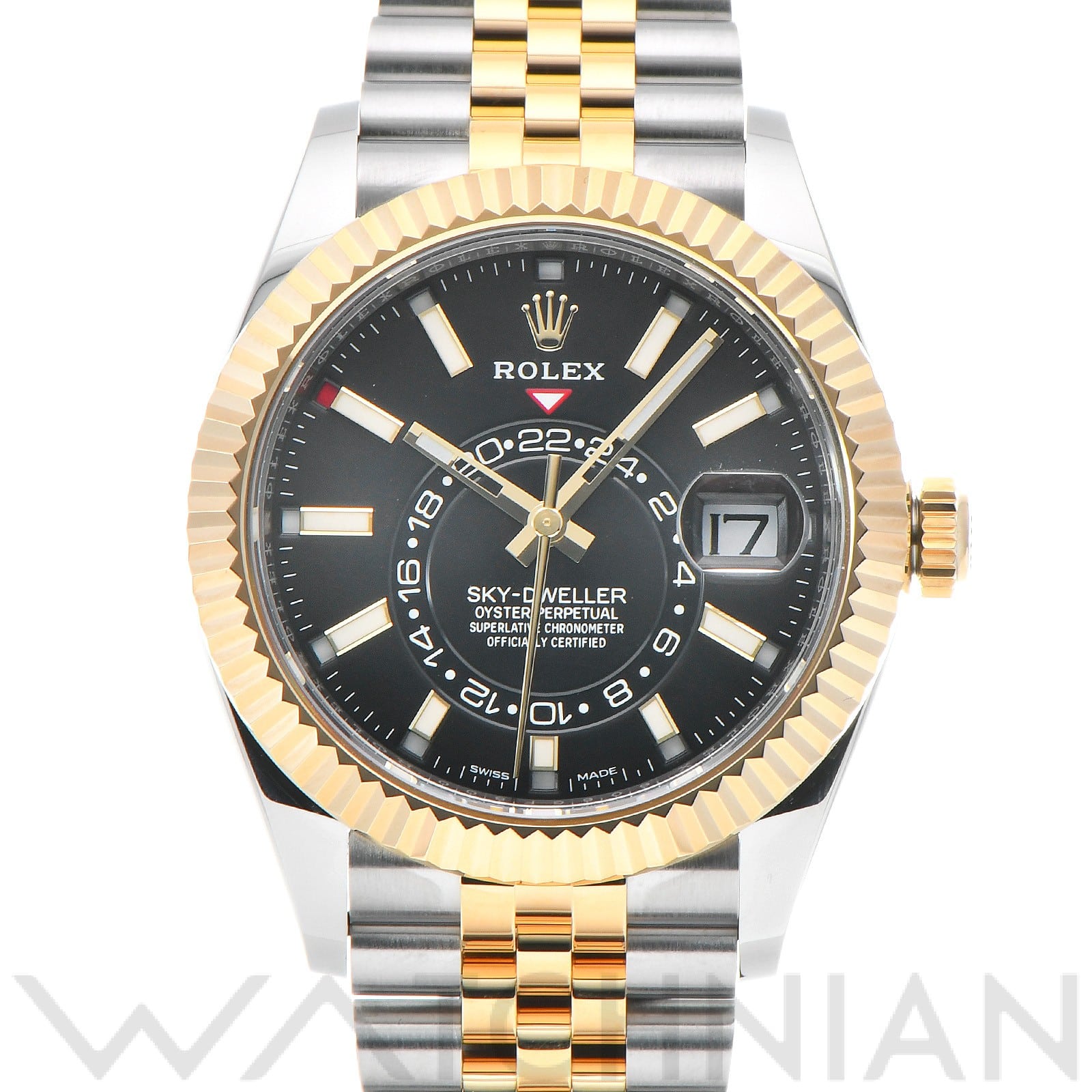 ロレックス / ROLEX スカイドゥエラー 326933 ブライトブラック メンズ 時計 【中古】【wristwatch】