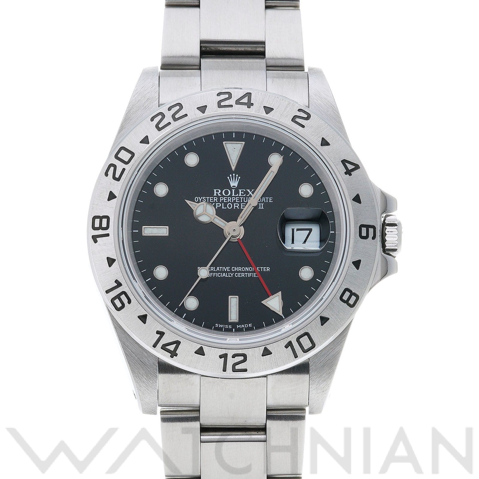 ロレックス エクスプローラーII 16570 ブラック メンズ 時計 【中古】【wristwatch】