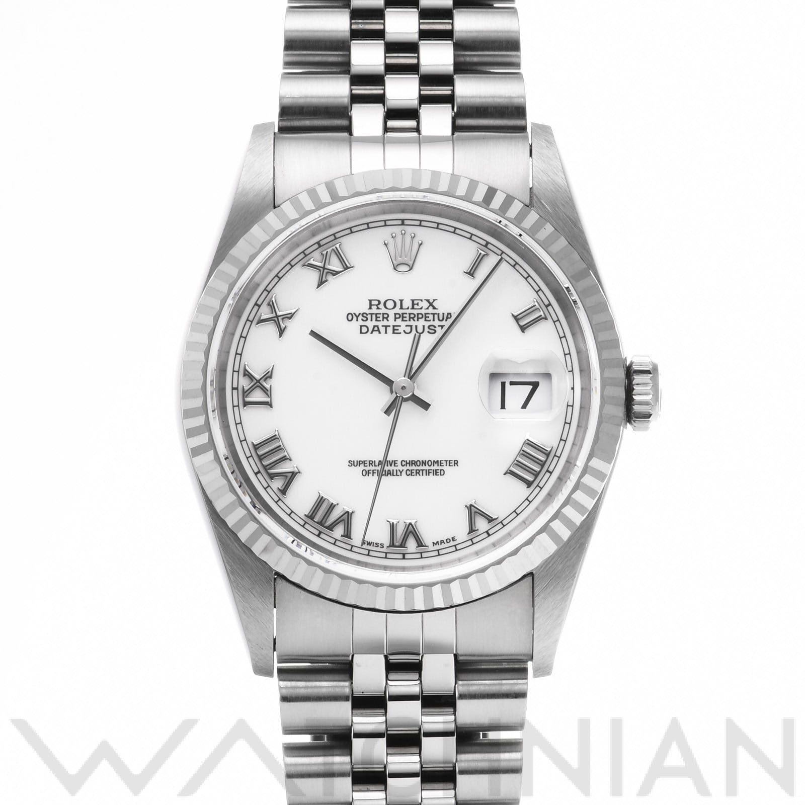 ロレックス デイトジャスト 16234 ホワイト メンズ 時計 【中古】【wristwatch】