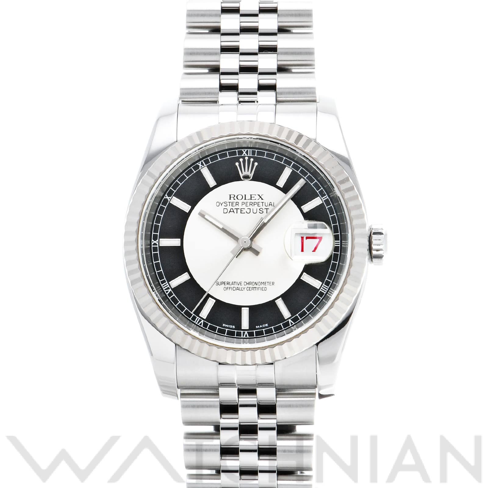 ロレックス デイトジャスト 36 116234 シルバー/ブラック メンズ 時計 【中古】【wristwatch】