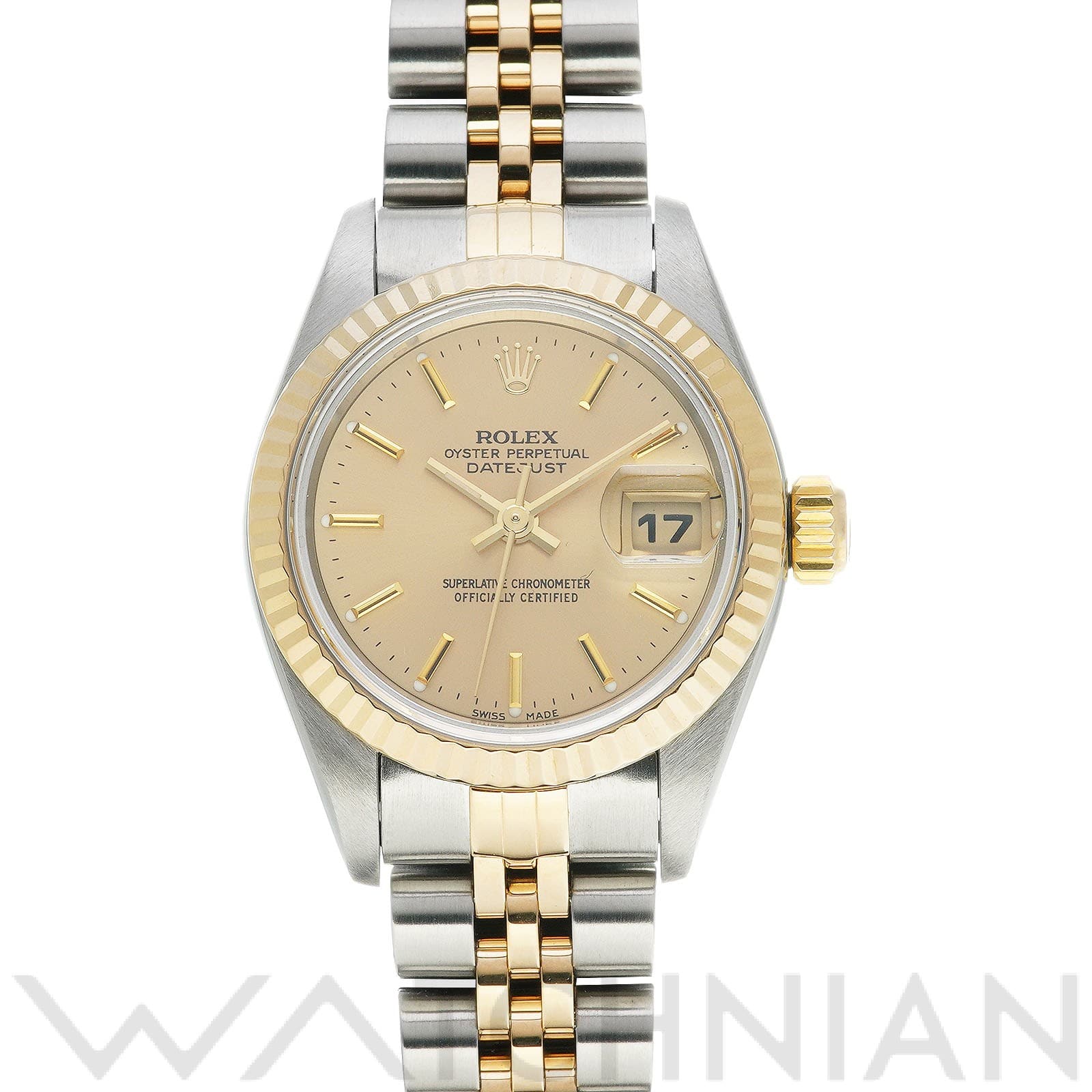 ロレックス デイトジャスト 26 79173 シャンパン レディース 時計 【中古】【wristwatch】