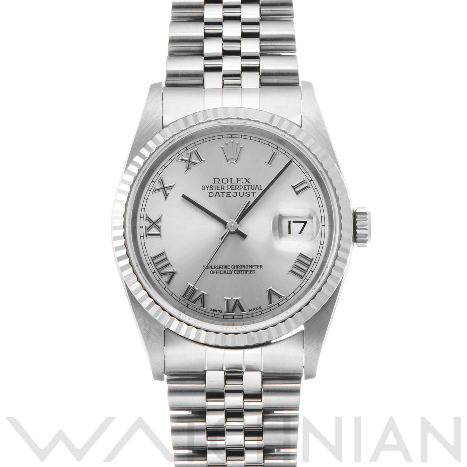 ロレックス デイトジャスト 16234 グレー メンズ 時計 【中古】【wristwatch】