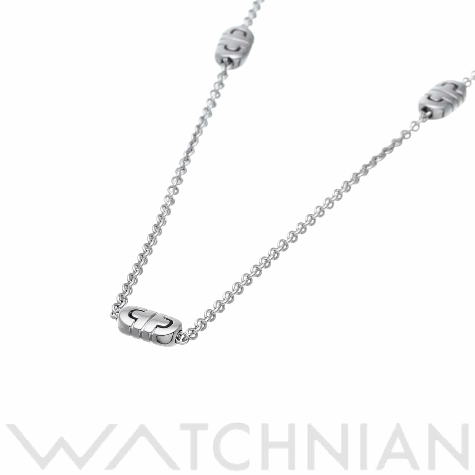 ブルガリ パレンテシ ロング ネックレス K18ホワイトゴールド WG レディース ジュエリー 【中古】【jewelry】