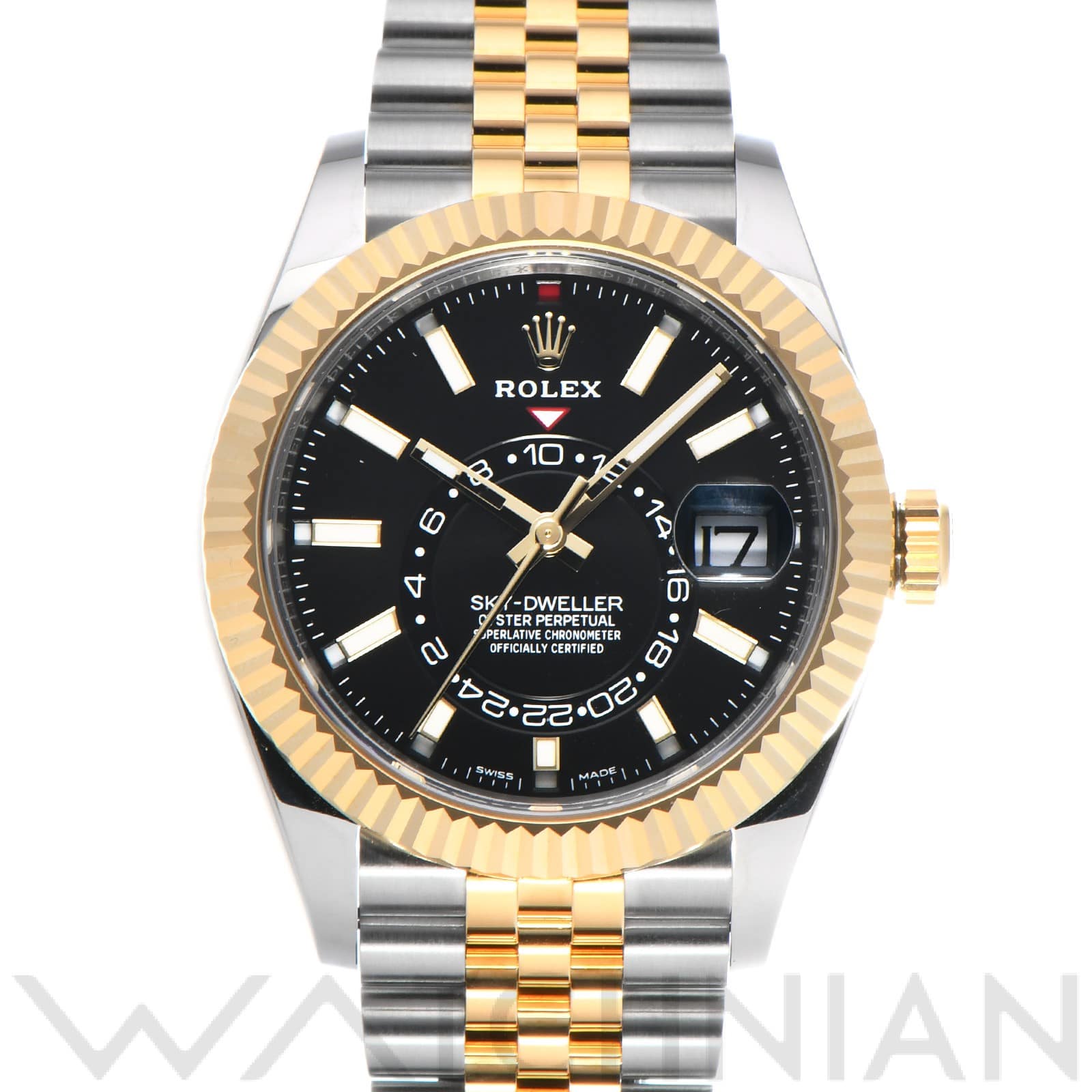 ロレックス / ROLEX スカイドゥエラー 326933 ブライトブラック メンズ 時計 【中古】【wristwatch】