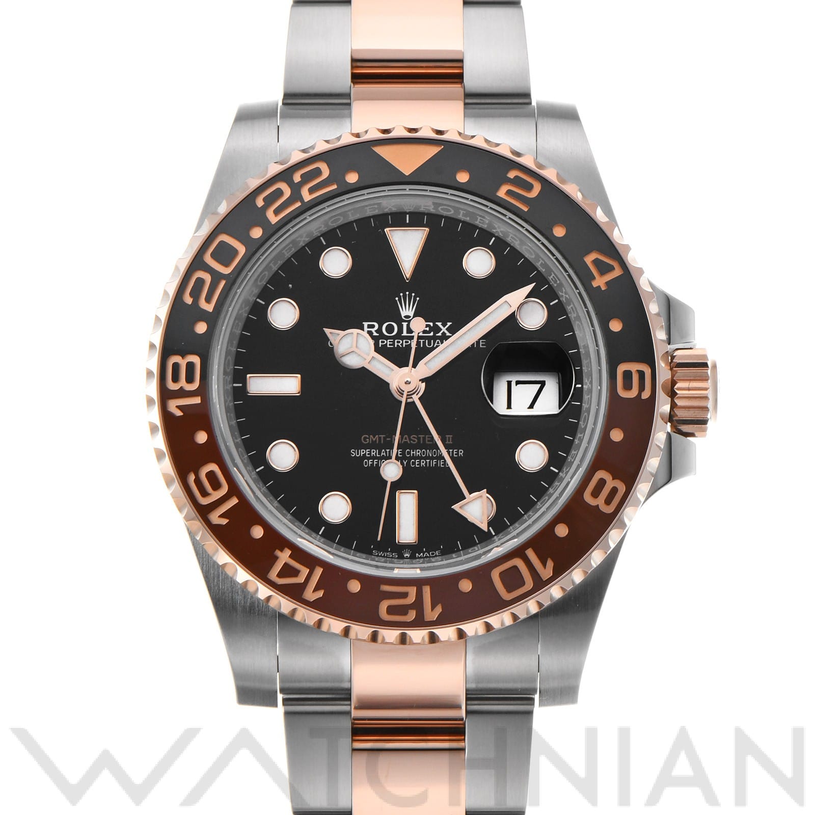 ロレックス GMTマスターII 126711CHNR ブラック メンズ 時計 【中古】【wristwatch】