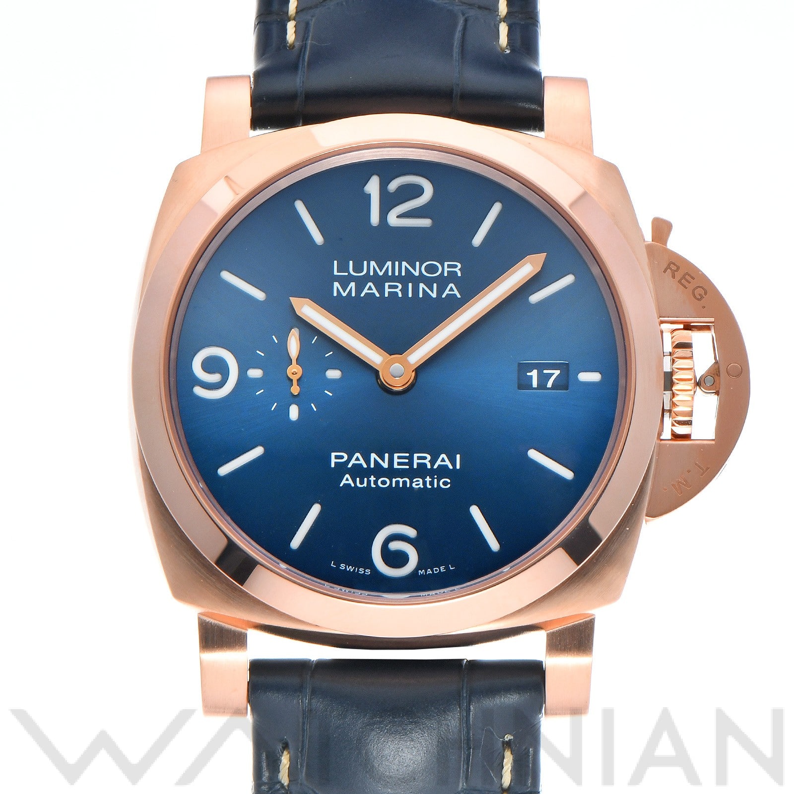 パネライ / PANERAI ルミノールマリーナ ゴールドテック PAM01112 ブルー メンズ 時計 【中古】【wristwatch】