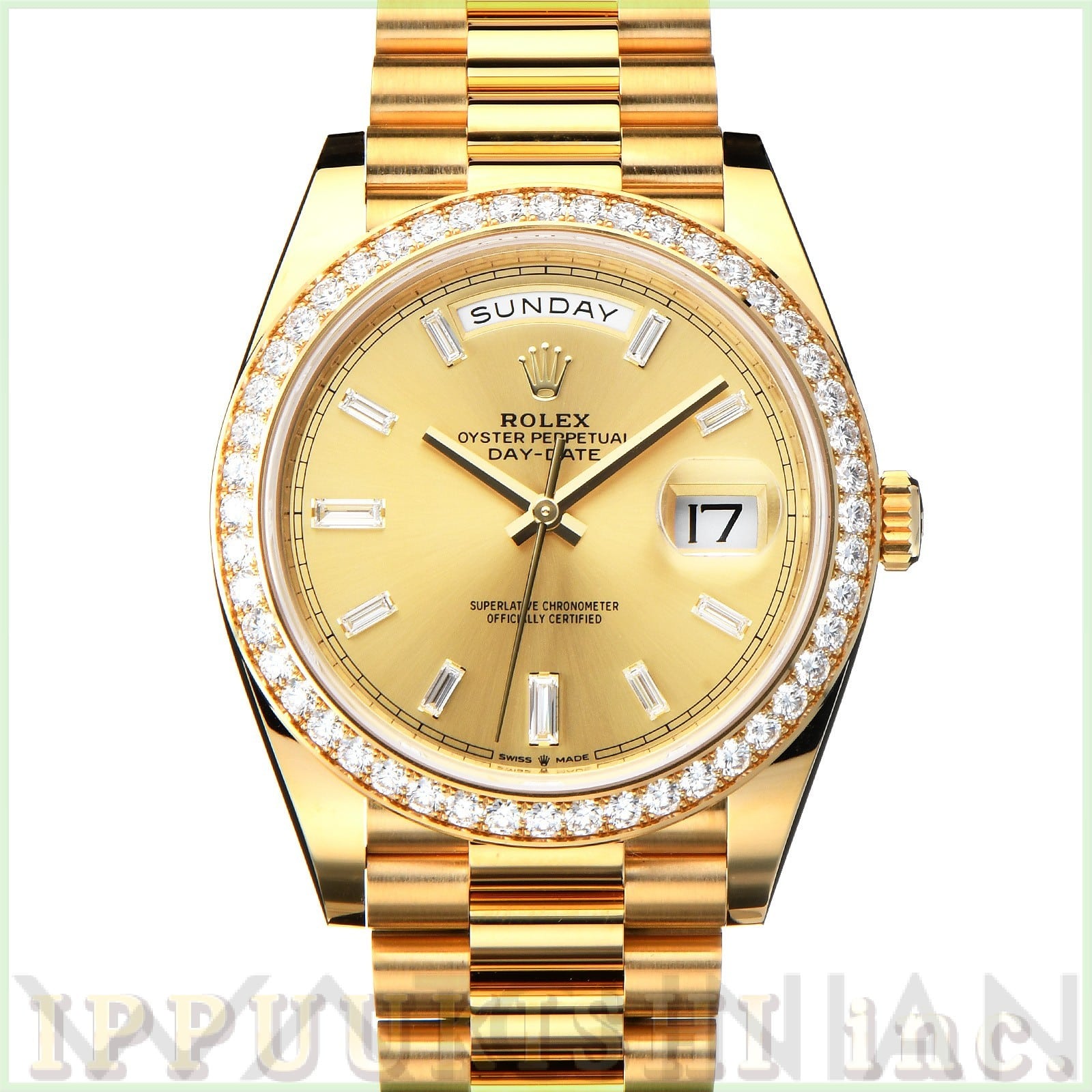 ロレックス デイデイト 40 228348RBR シャンパン/バゲットダイヤモンド メンズ 時計 【新品】【wristwatch】