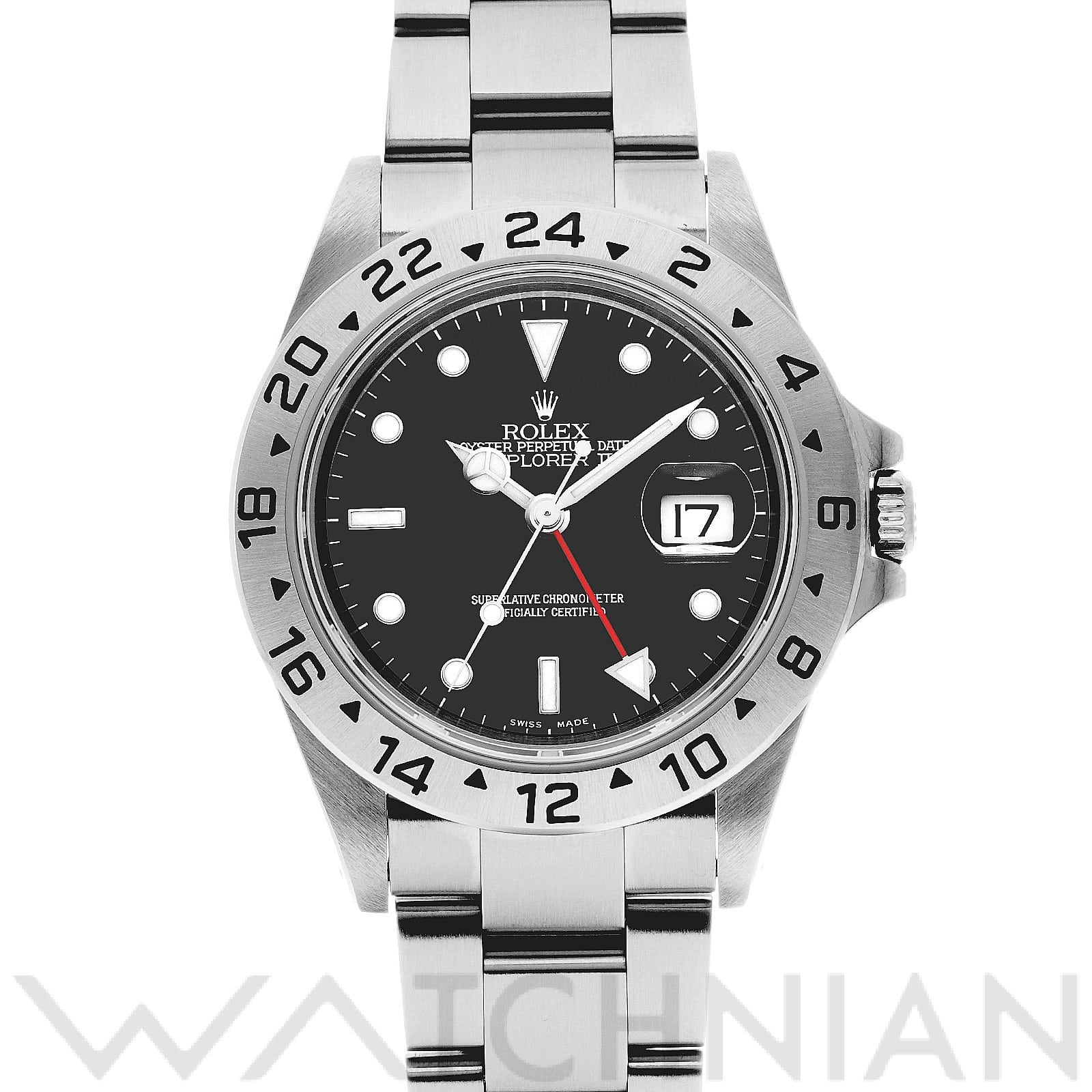 ロレックス エクスプローラーII 16570 ブラック メンズ 時計 【中古】【wristwatch】