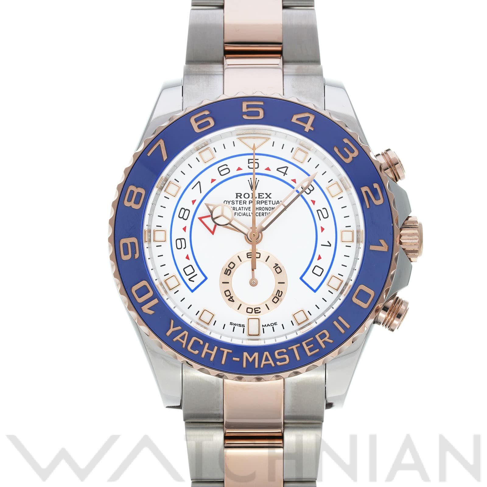 ロレックス ヨットマスターII 116681 ホワイト メンズ 時計 【中古】【wristwatch】