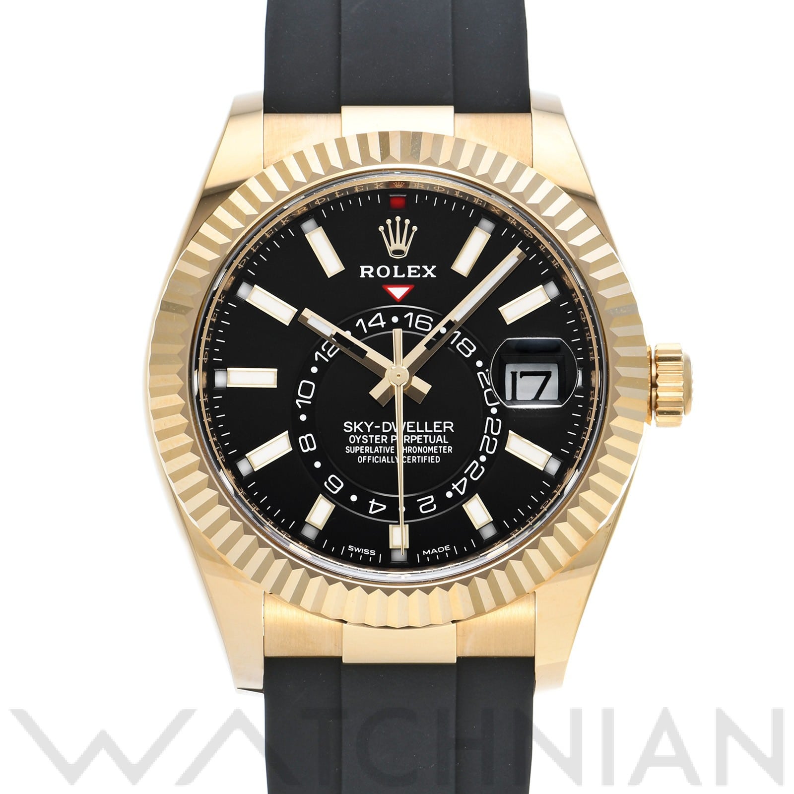 ロレックス / ROLEX スカイドゥエラー 326238 ブライトブラック メンズ 時計 【中古】【wristwatch】
