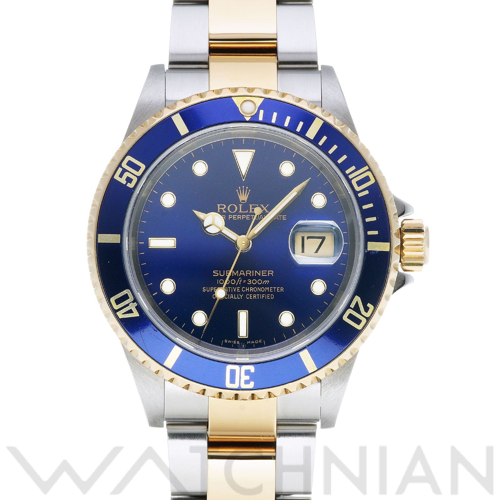 サブマリーナ デイト 16613 F番(2004年頃製造) ブルー ロレックス ROLEX メンズ 【中古】
