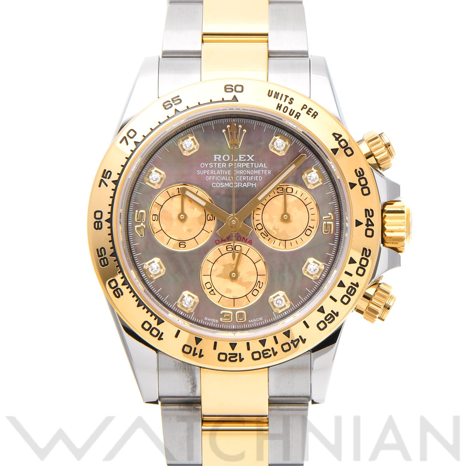 ロレックス コスモグラフ デイトナ 116503NG ブラックシェル/ゴールドクリスタル/ダイヤモンド メンズ 時計 【中古】【wristwatch】