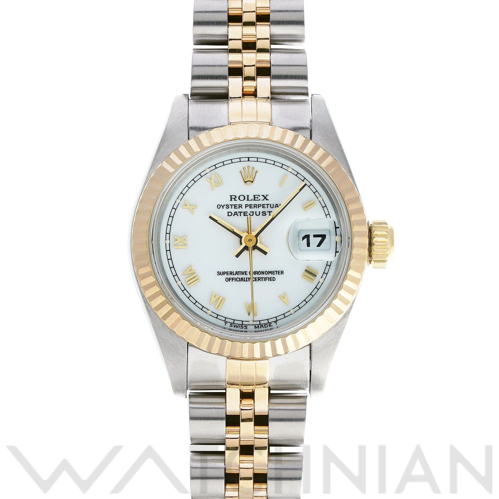 ロレックス デイトジャスト 69173 ホワイト レディース 時計 【中古】【wristwatch】