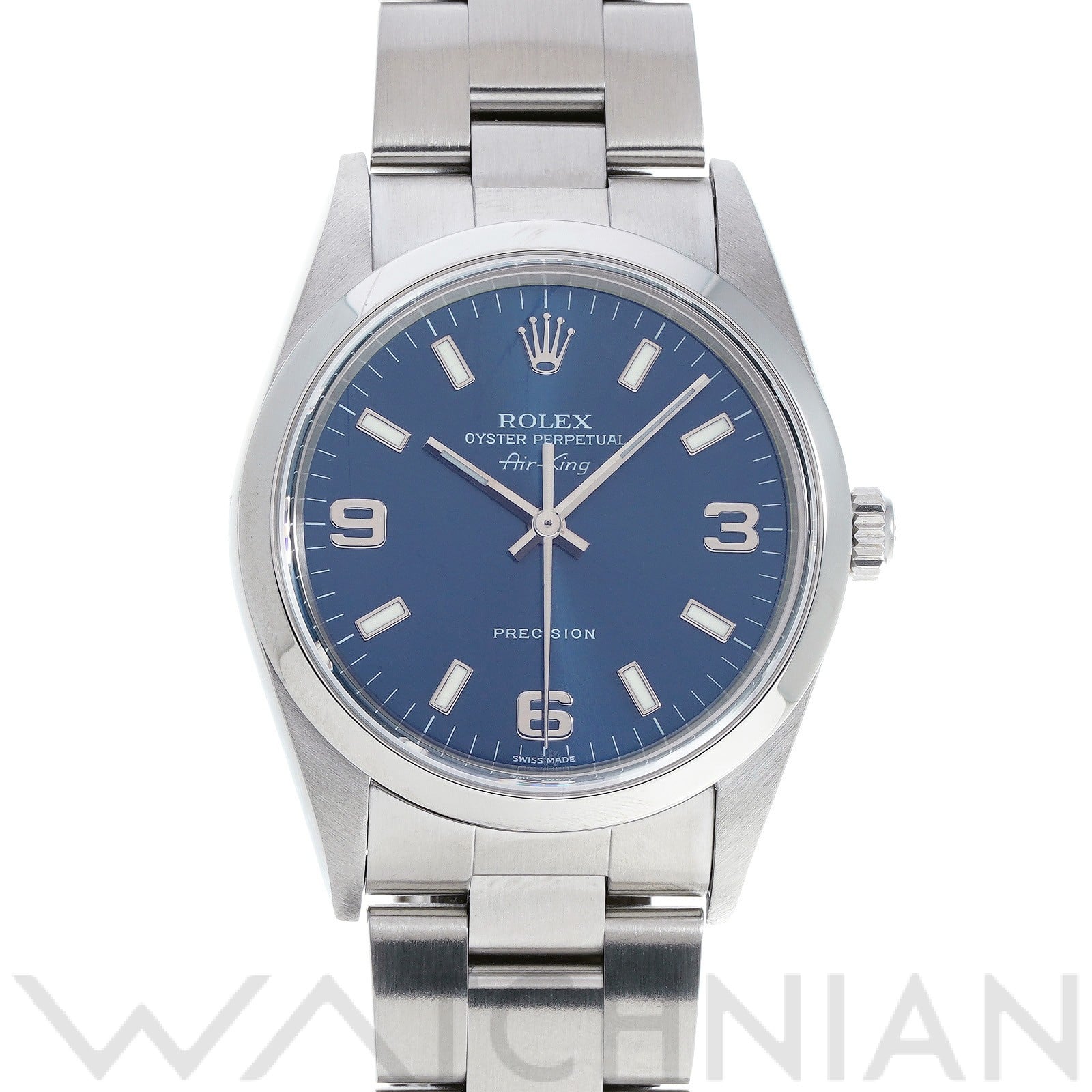 ロレックス エアキング 14000M ブルー メンズ 時計 【中古】【wristwatch】