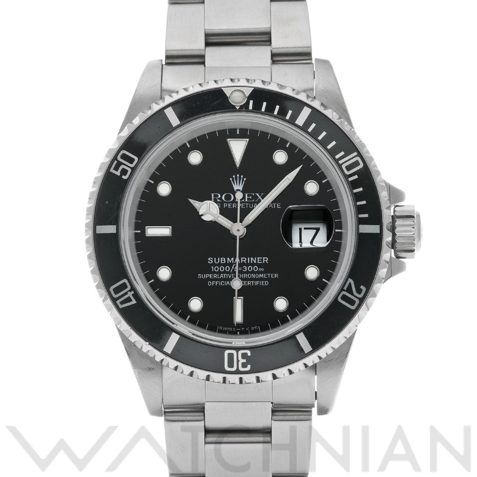 サブマリーナ デイト 16610 T番(1996年頃製造) ブラック ロレックス ROLEX メンズ 【中古】