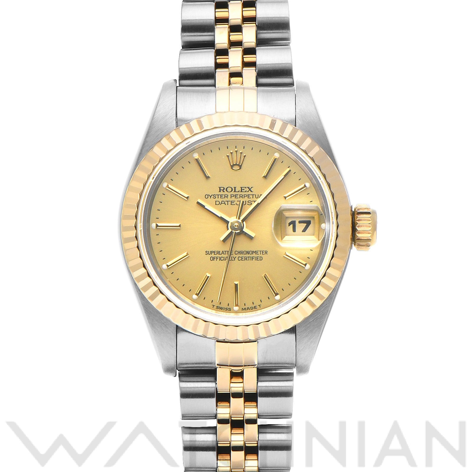 ロレックス デイトジャスト 26 69173 シャンパン レディース 時計 【中古】【wristwatch】