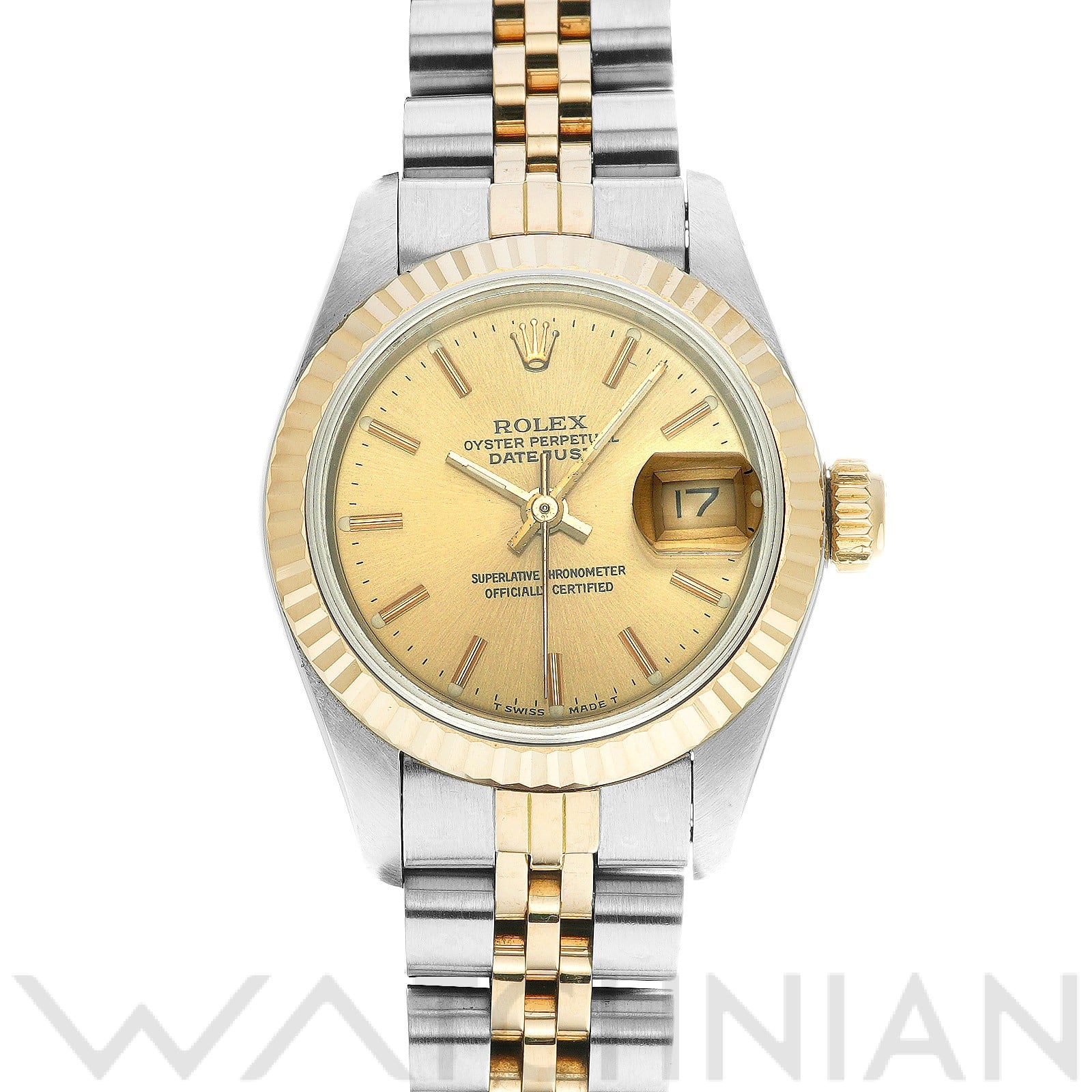 ロレックス デイトジャスト 26 69173 シャンパン レディース 時計 【中古】【wristwatch】