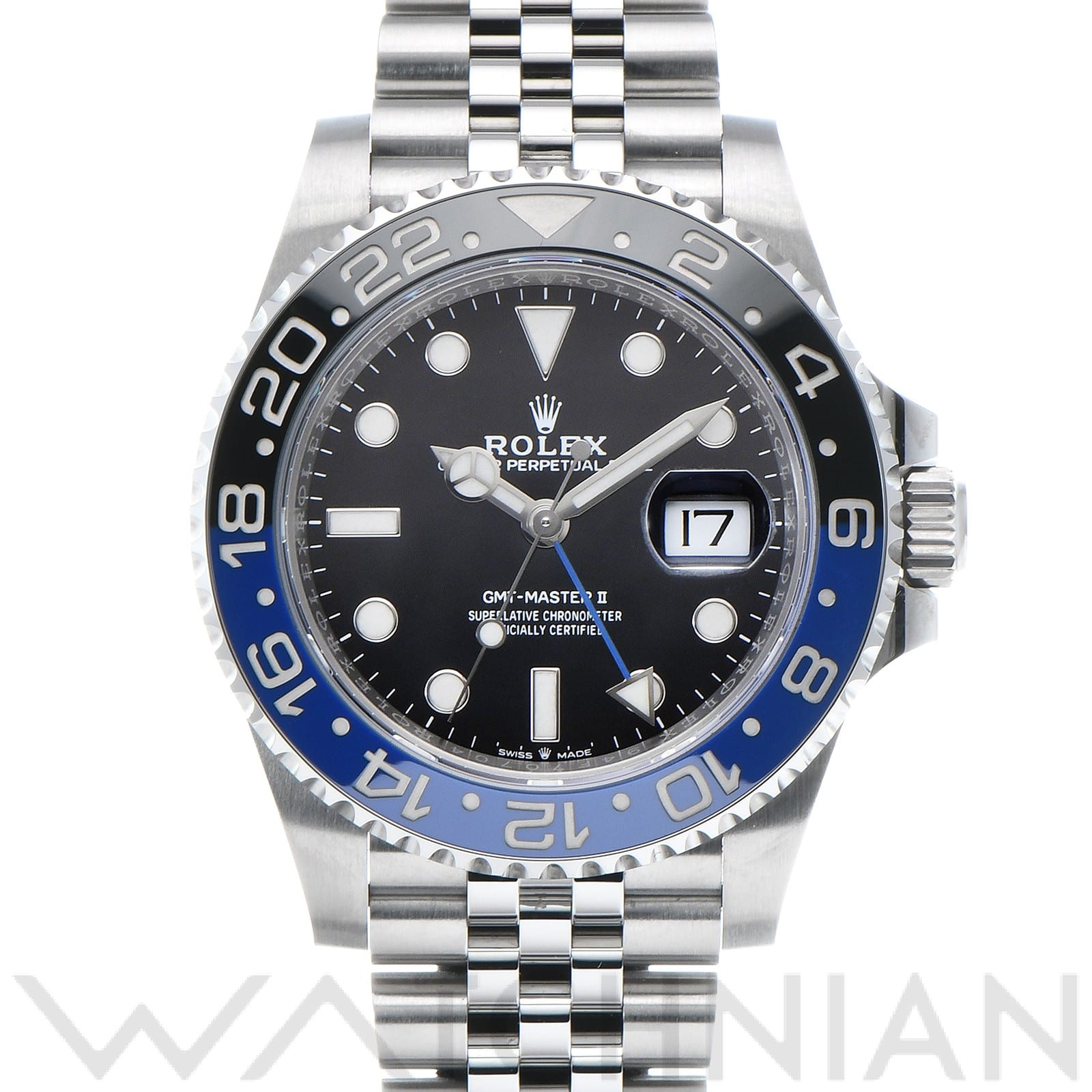 ロレックス GMTマスターII 126710BLNR ブラック メンズ 時計 【中古】【wristwatch】