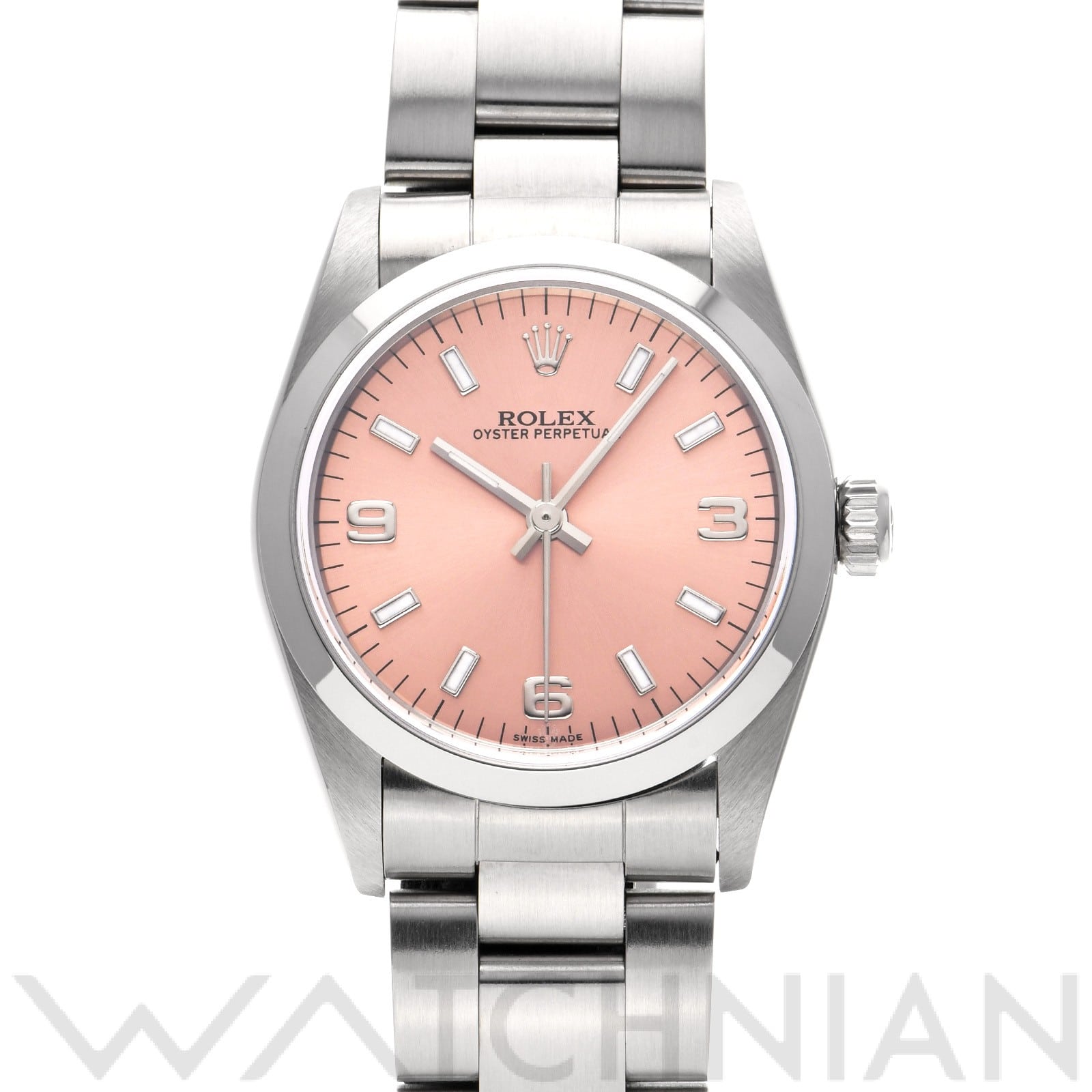 ロレックス / ROLEX オイスターパーペチュアル 31 77080 ピンク ユニセックス 時計 【中古】【wristwatch】