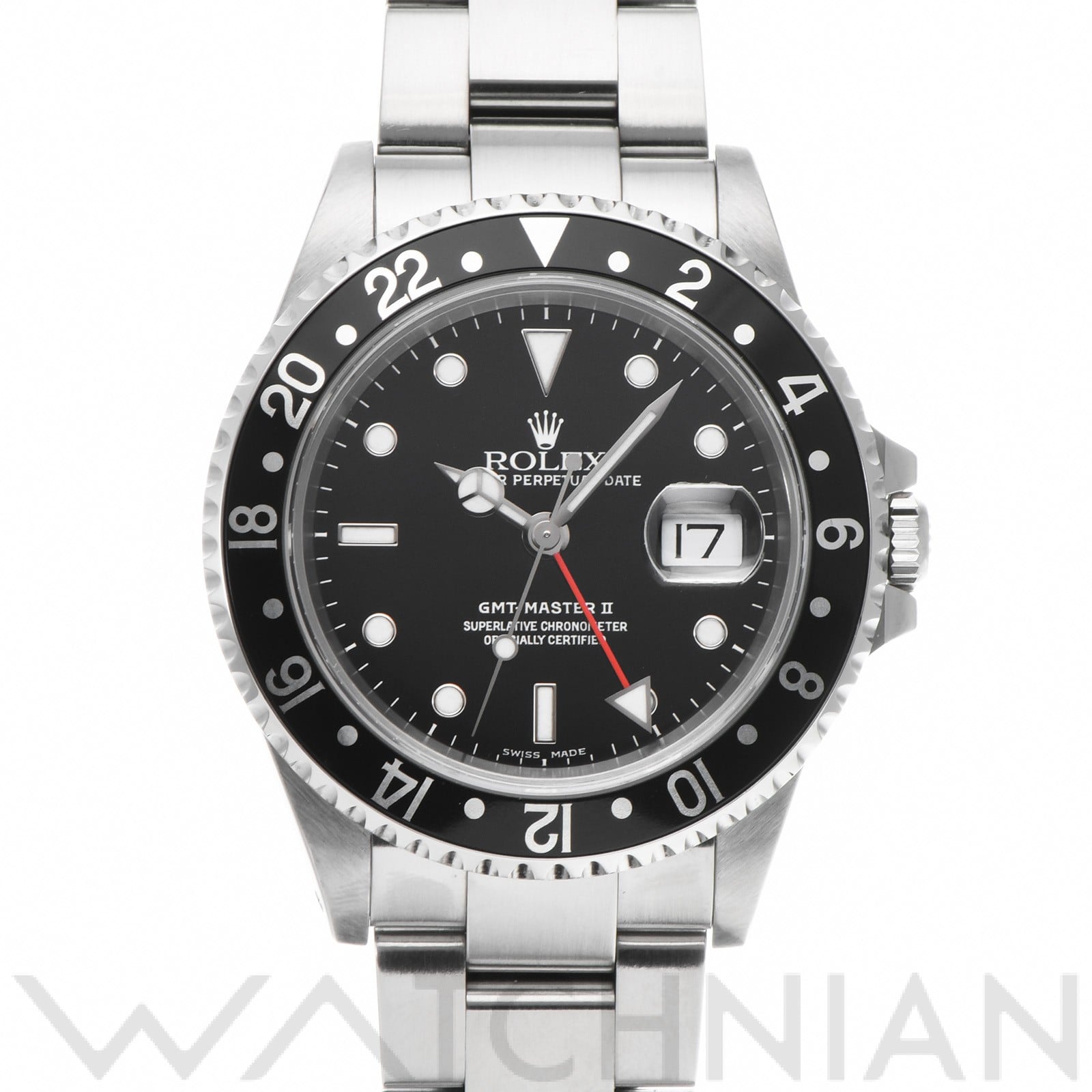 ロレックス GMTマスターII 16710 ブラック メンズ 時計 【中古】【wristwatch】