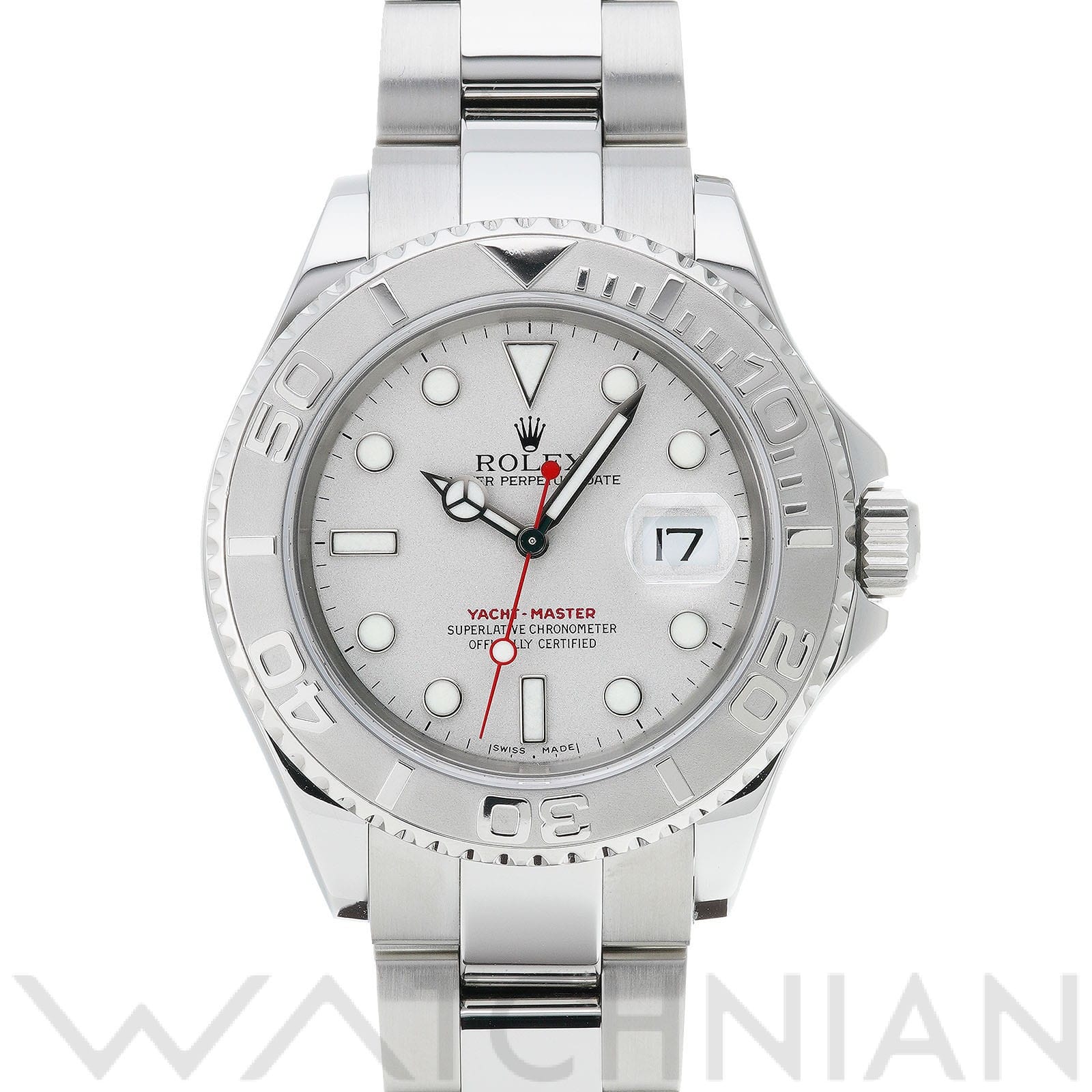 ヨットマスター ロレジウム 16622 Y番(2003年頃製造) グレー ロレックス ROLEX メンズ 【中古】