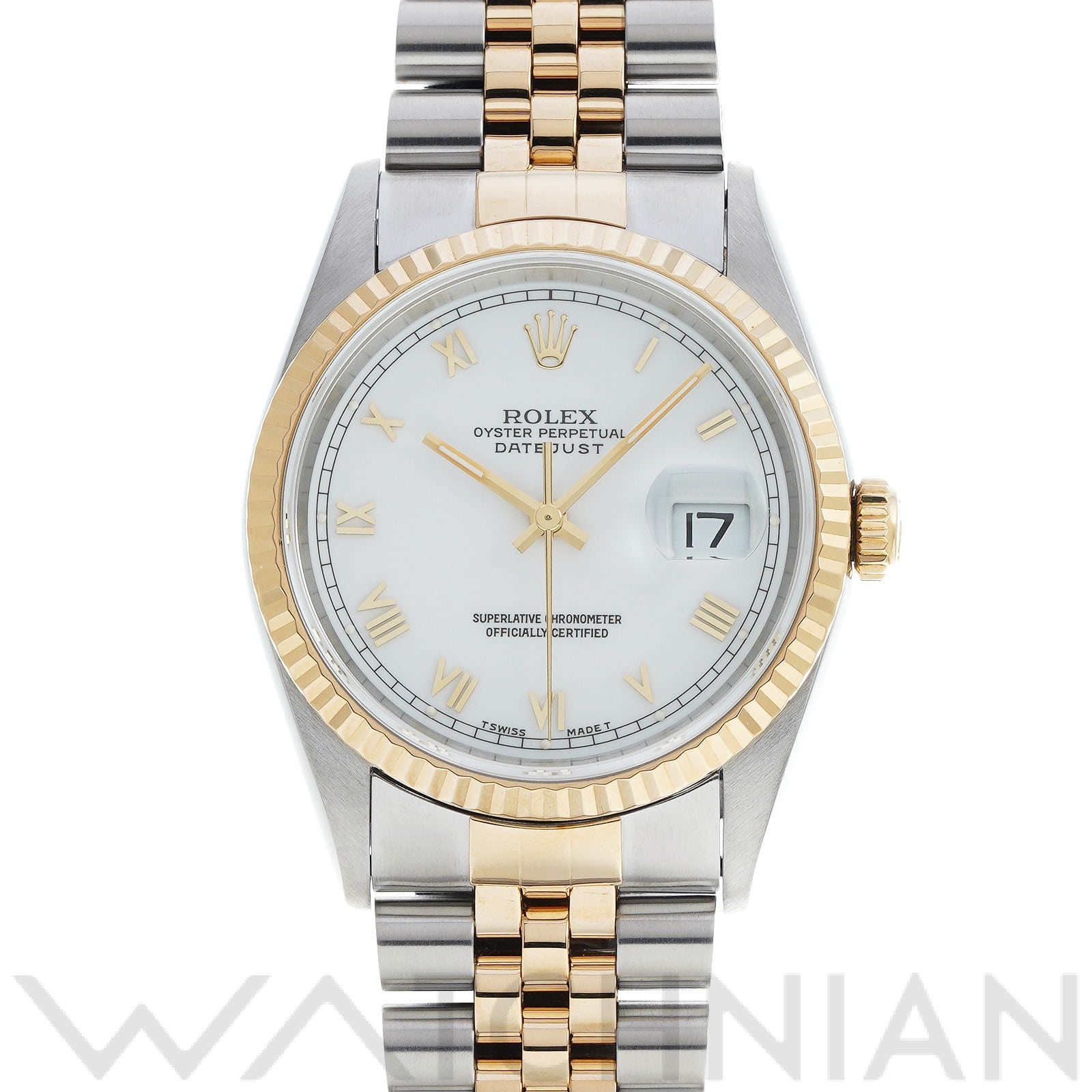 ロレックス デイトジャスト 16233 ホワイト メンズ 時計 【中古】【wristwatch】