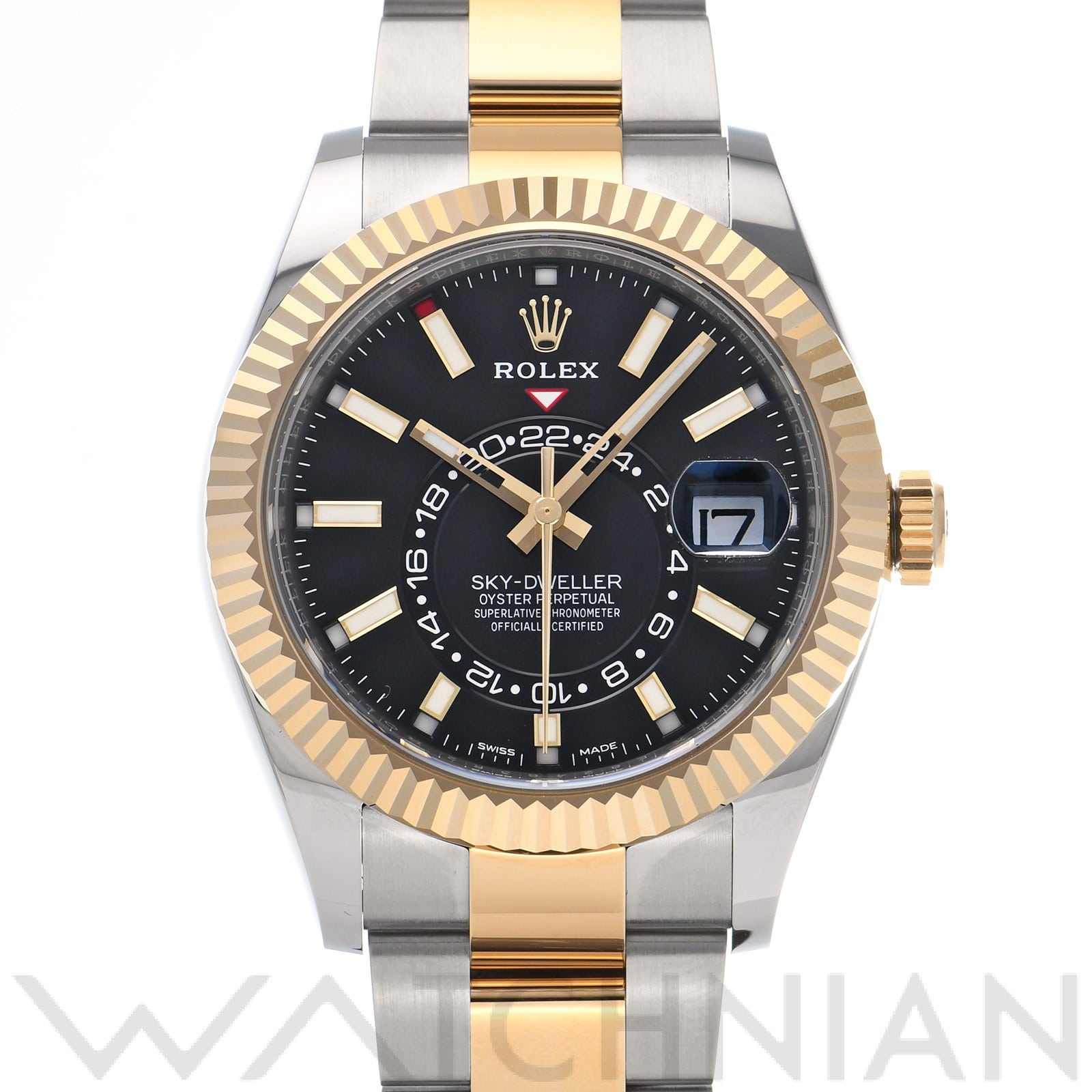 ロレックス / ROLEX スカイドゥエラー 326933 ブライトブラック メンズ 時計 【中古】【wristwatch】