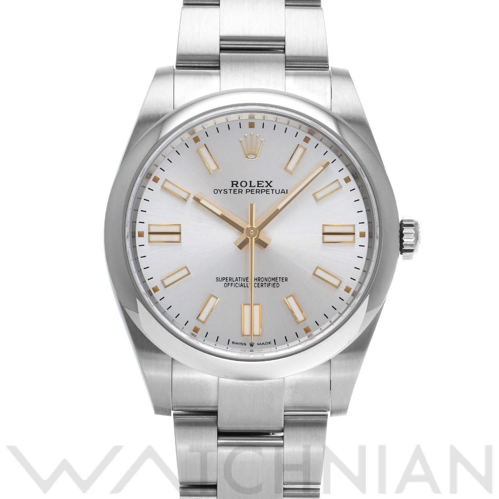 ロレックス オイスターパーペチュアル 41 124300 シルバー メンズ 時計 【中古】【wristwatch】