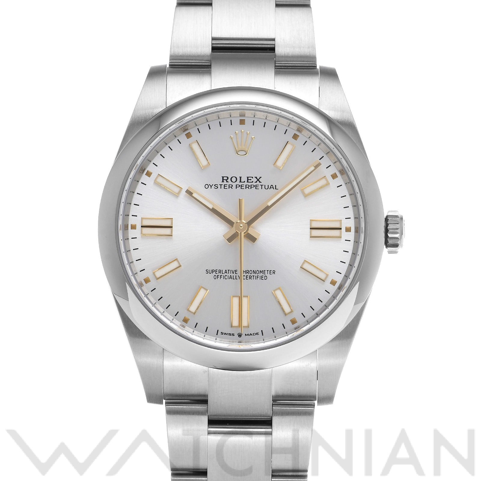 ロレックス オイスターパーペチュアル 41 124300 シルバー メンズ 時計 【中古】【wristwatch】