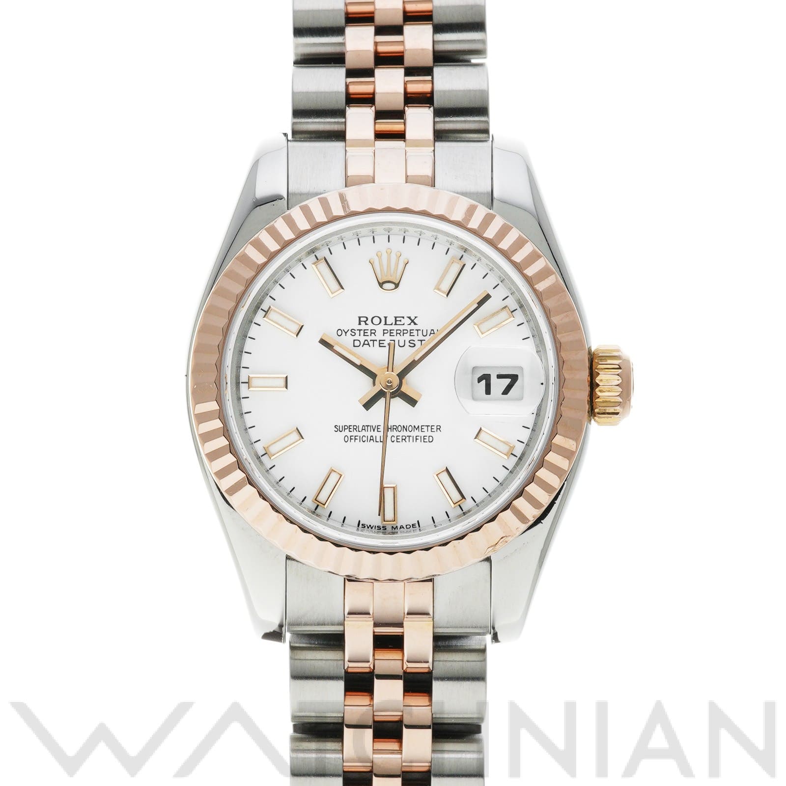 ロレックス デイトジャスト 26 179171 ホワイト レディース 時計 【中古】【wristwatch】