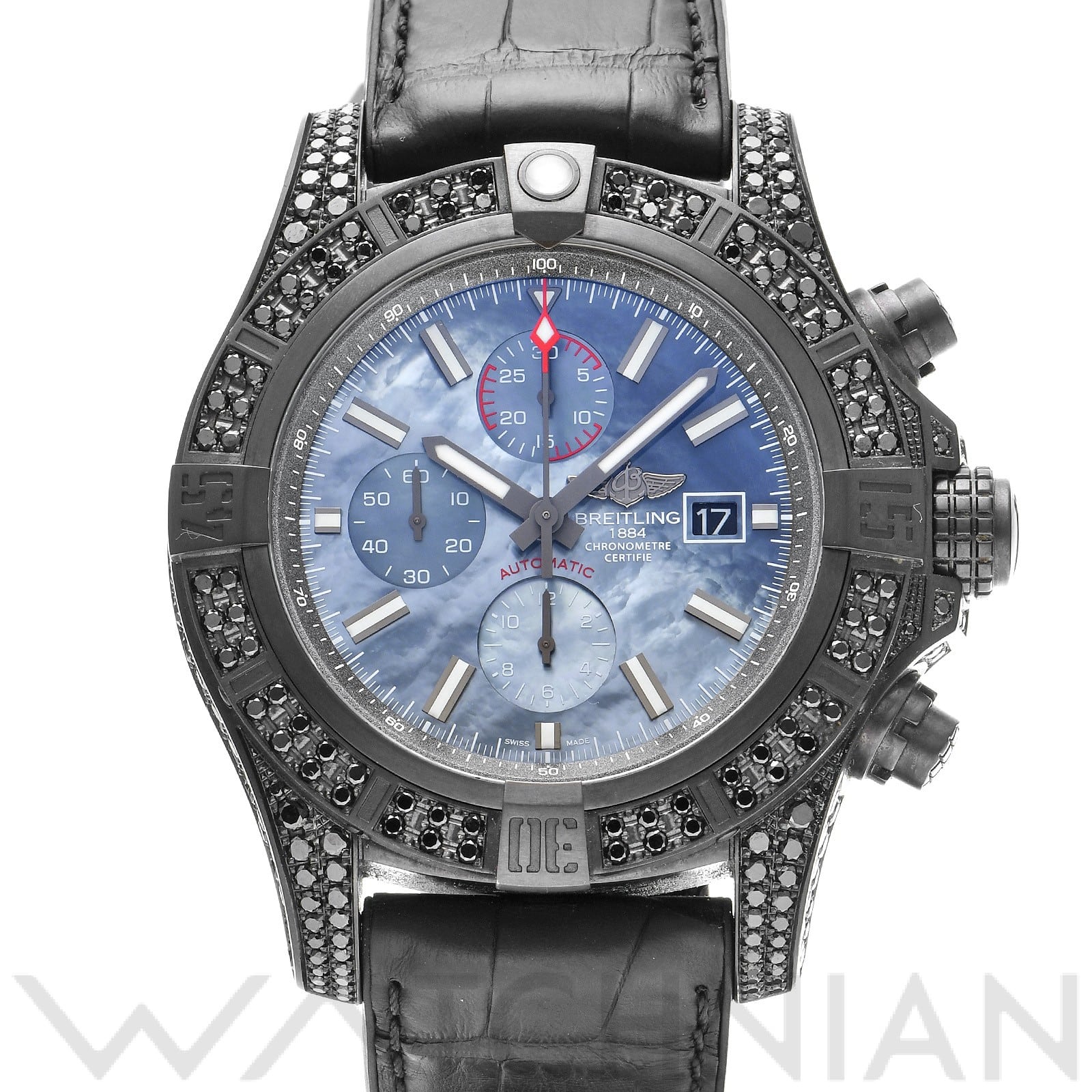 ブライトリング / BREITLING スーパーアベンジャーII ブラックスチール M13371BU/BE52 ブルーシェル メンズ 時計 【中古】【wristwatch】