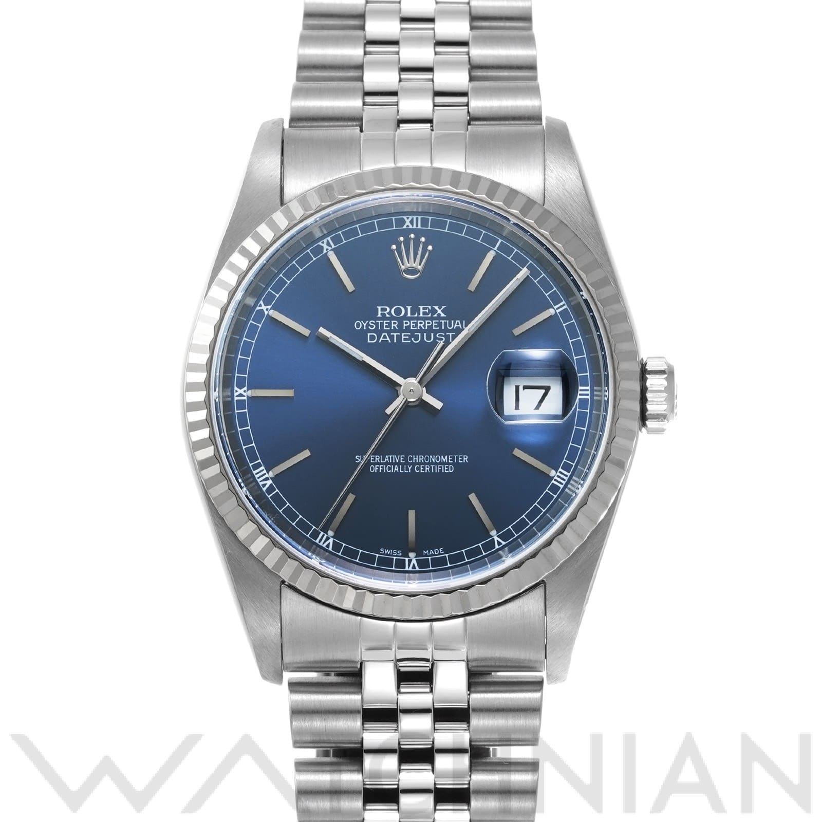 ロレックス デイトジャスト 16234 ブルー メンズ 時計 【中古】【wristwatch】