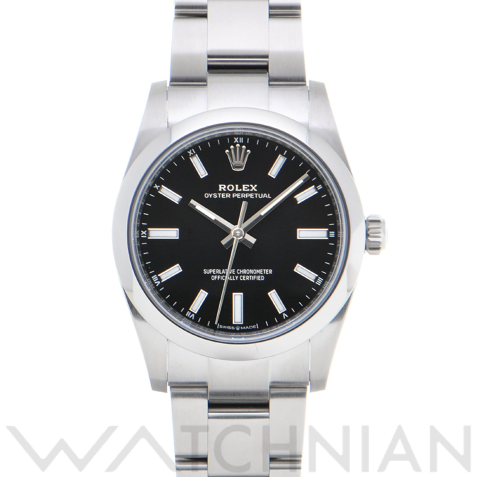 ロレックス オイスターパーペチュアル 34 124200 ブライトブラック ユニセックス 時計 【中古】【wristwatch】