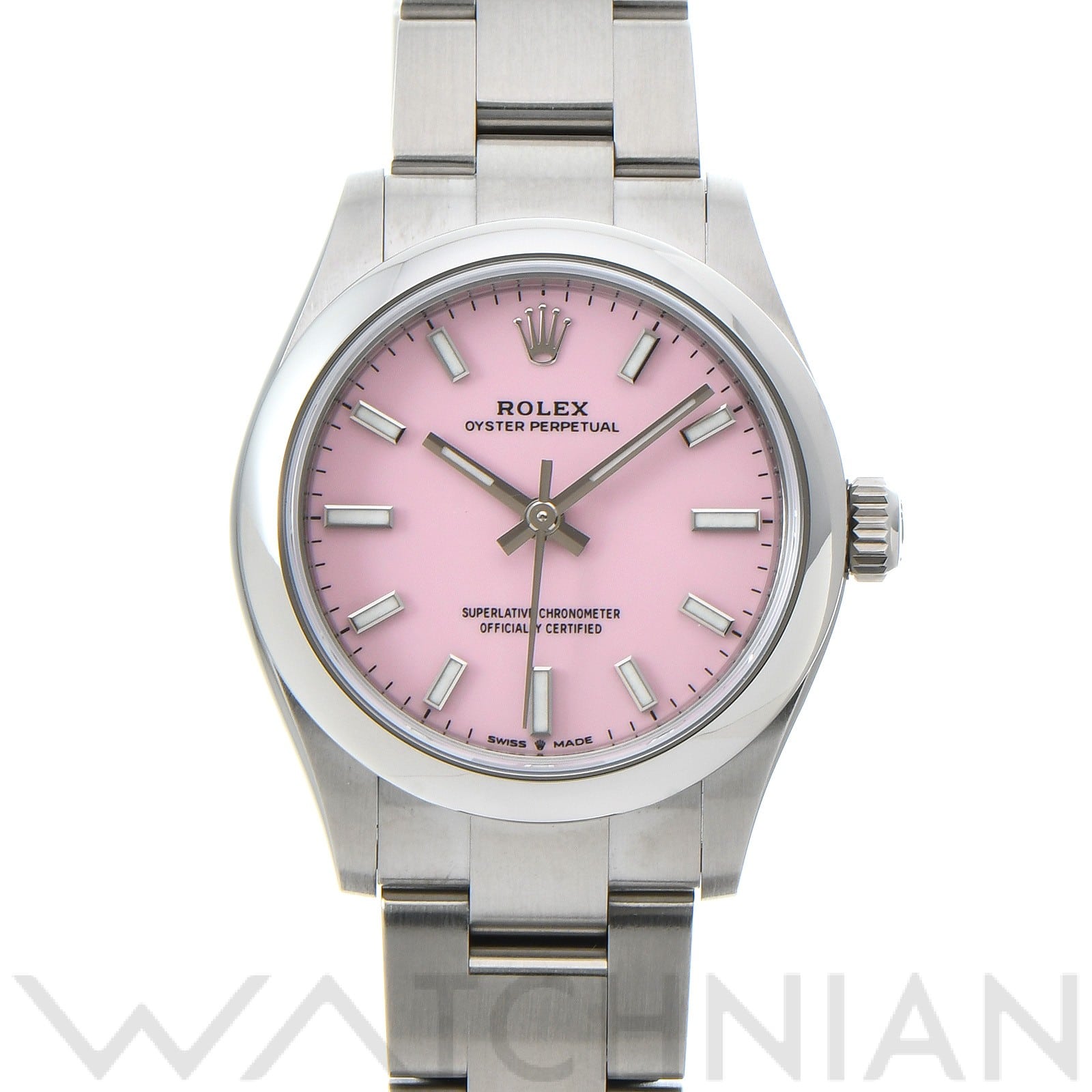 ロレックス / ROLEX オイスターパーペチュアル 31 277200 キャンディピンク ユニセックス 時計 【未使用】【wristwatch】