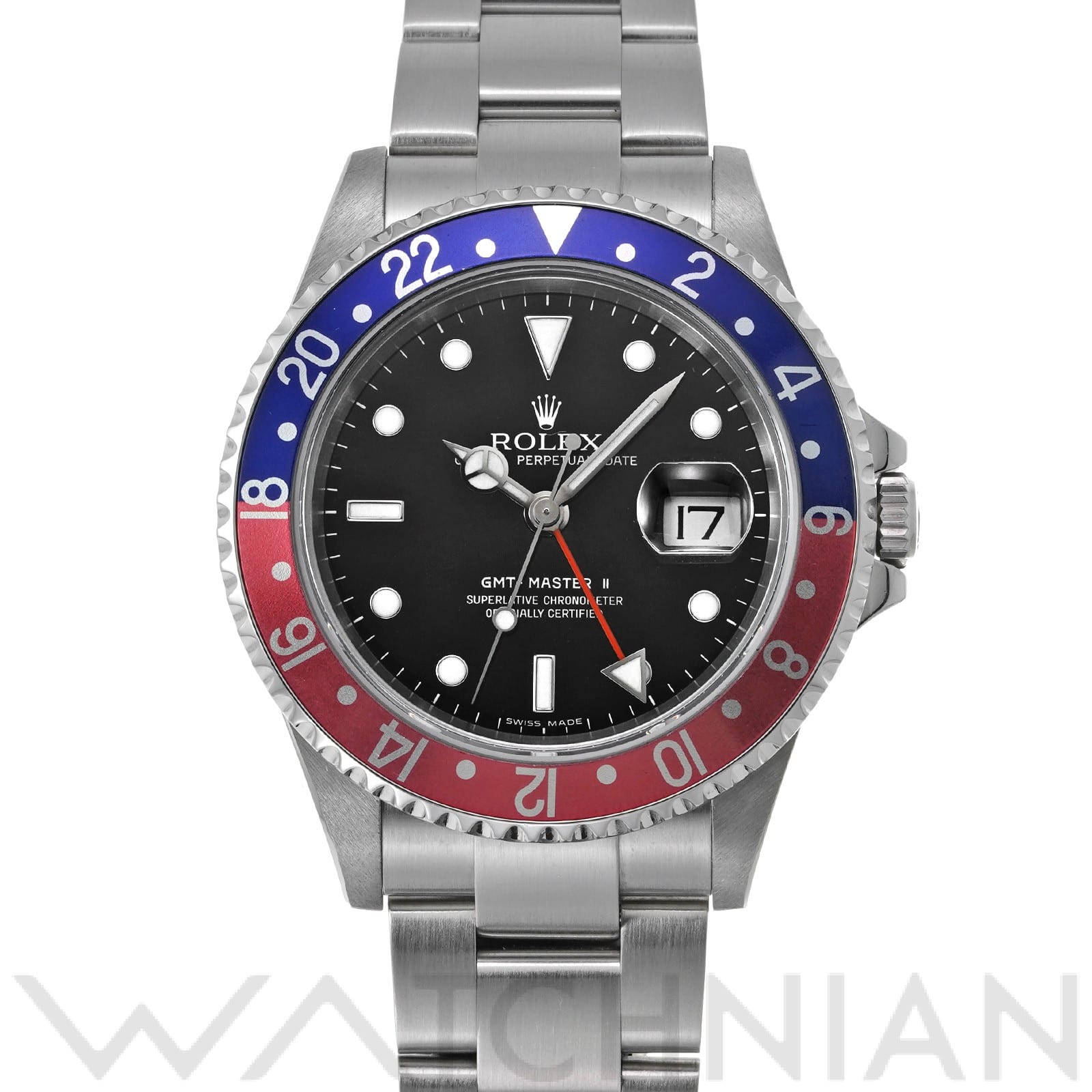 ロレックス GMTマスターII 16710 ブラック メンズ 時計 【中古】【wristwatch】