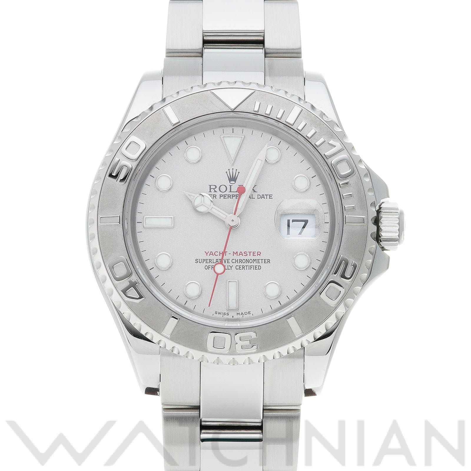 ヨットマスター ロレジウム 16622 D番(2005年頃製造) グレー ロレックス ROLEX メンズ 【中古】