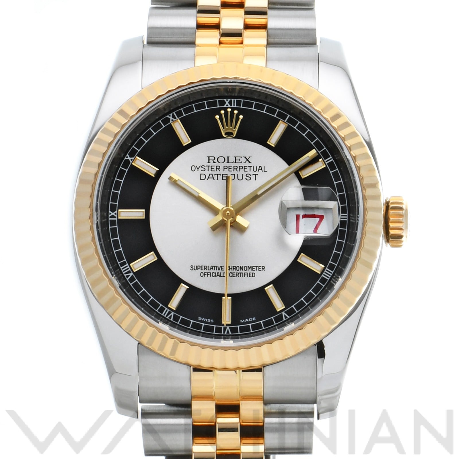 ロレックス デイトジャスト 36 116233 シルバー/ブラック メンズ 時計 【中古】【wristwatch】