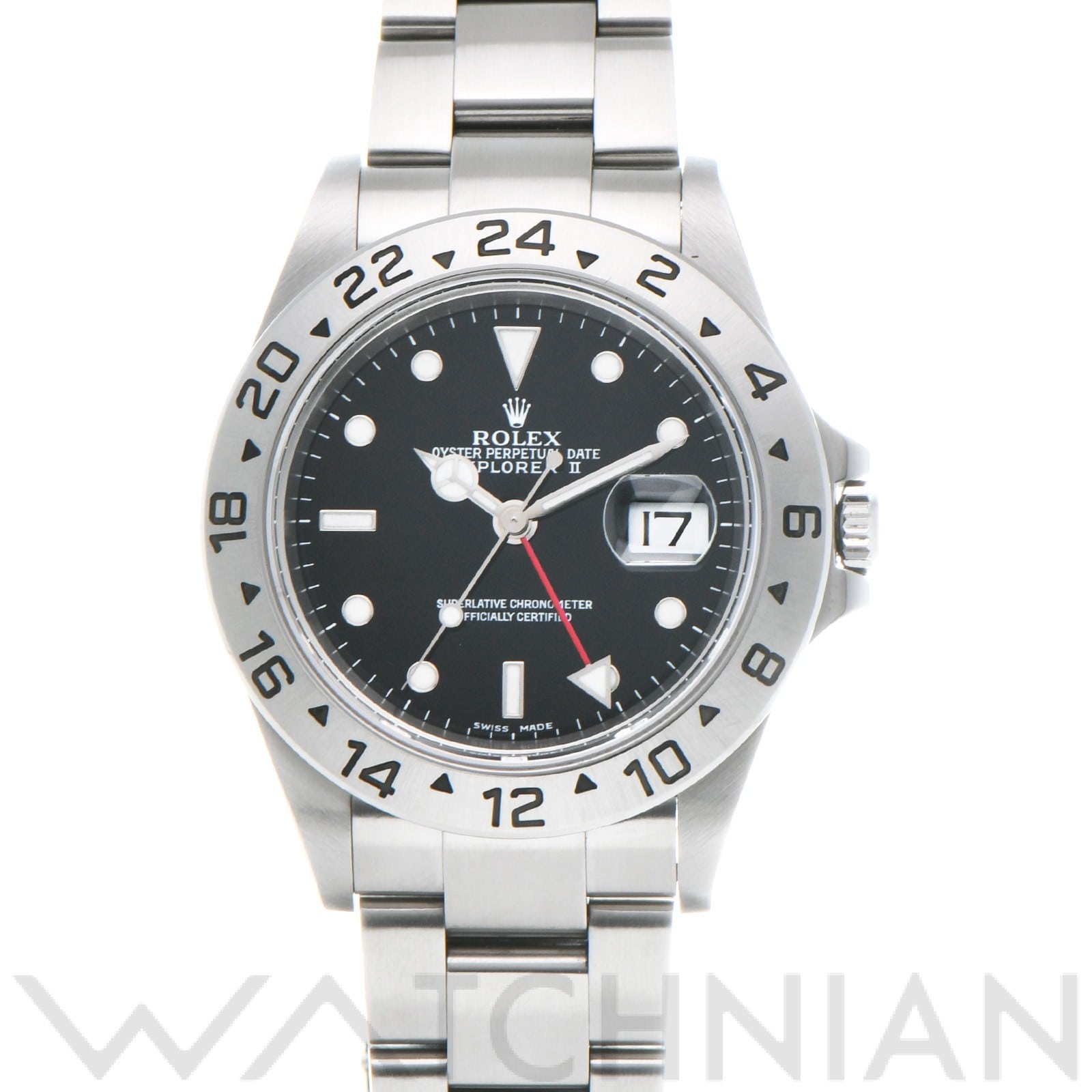 ロレックス エクスプローラーII 16570 ブラック メンズ 時計 【中古】【wristwatch】