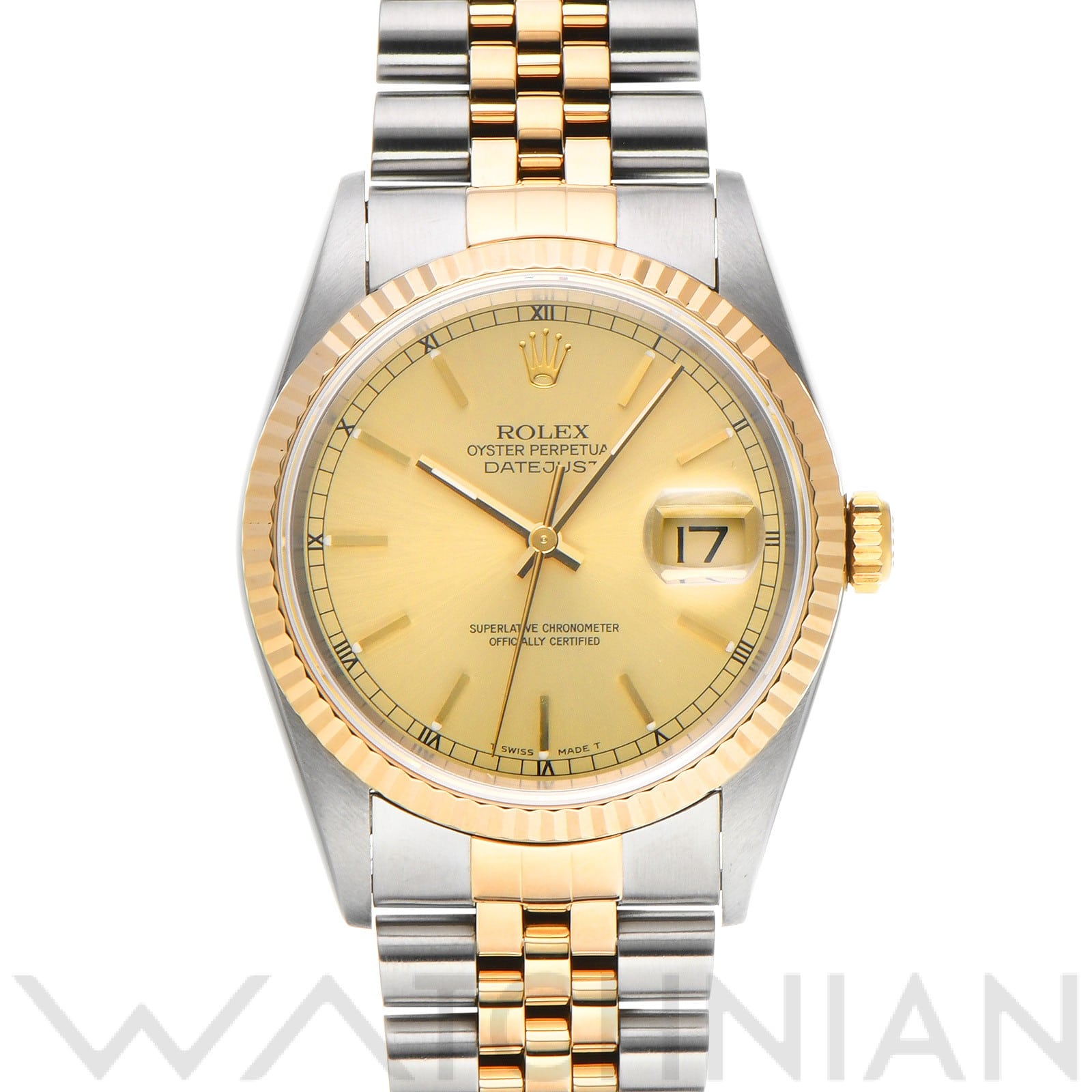 ロレックス デイトジャスト 36 16233 シャンパン メンズ 時計 【中古】【wristwatch】